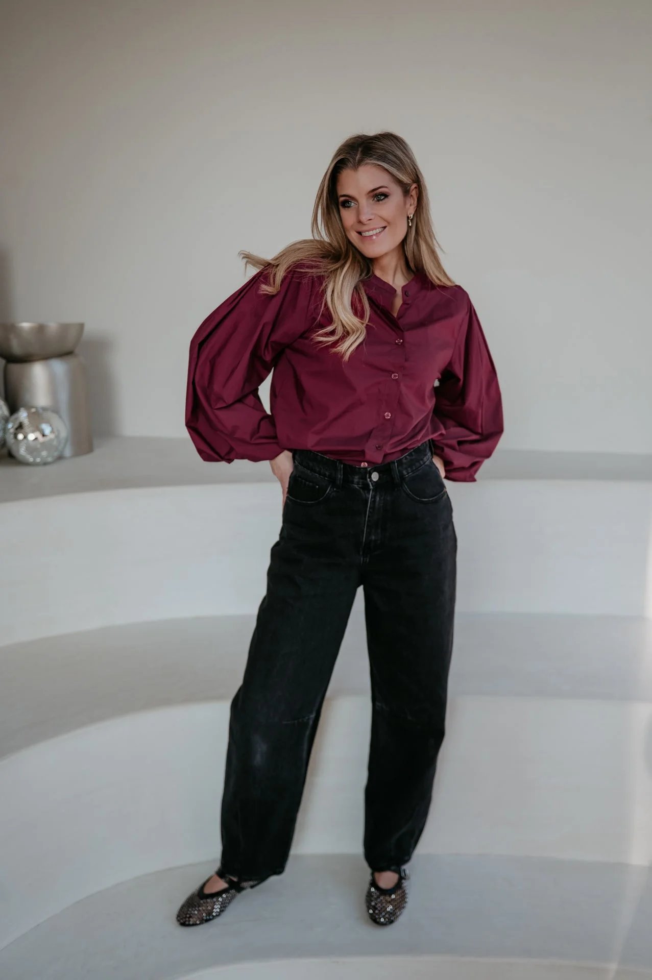 Emuno shirt I Bordeaux - Image 14