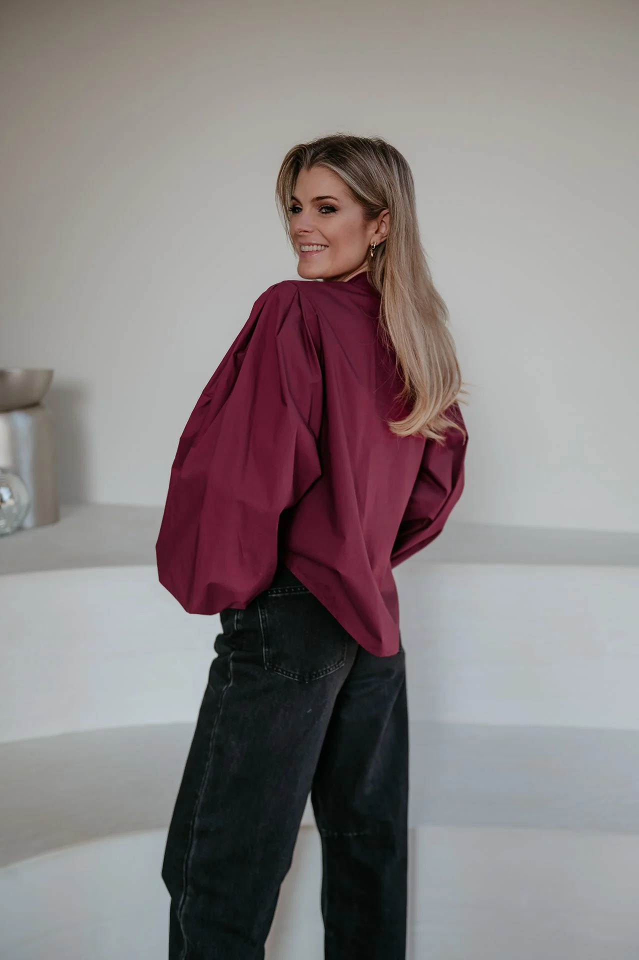 Emuno shirt I Bordeaux - Image 15