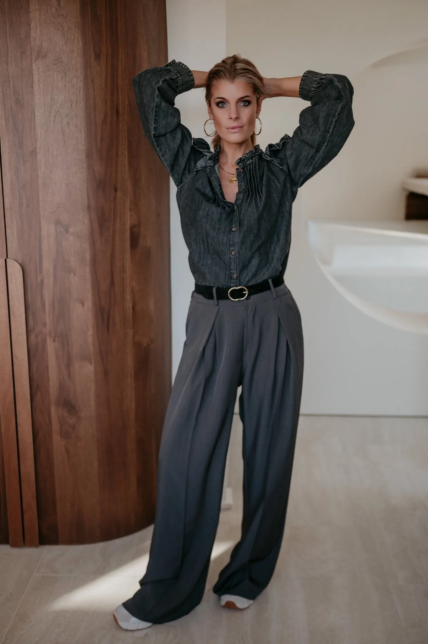 Esule blouse I Grey - Image 3