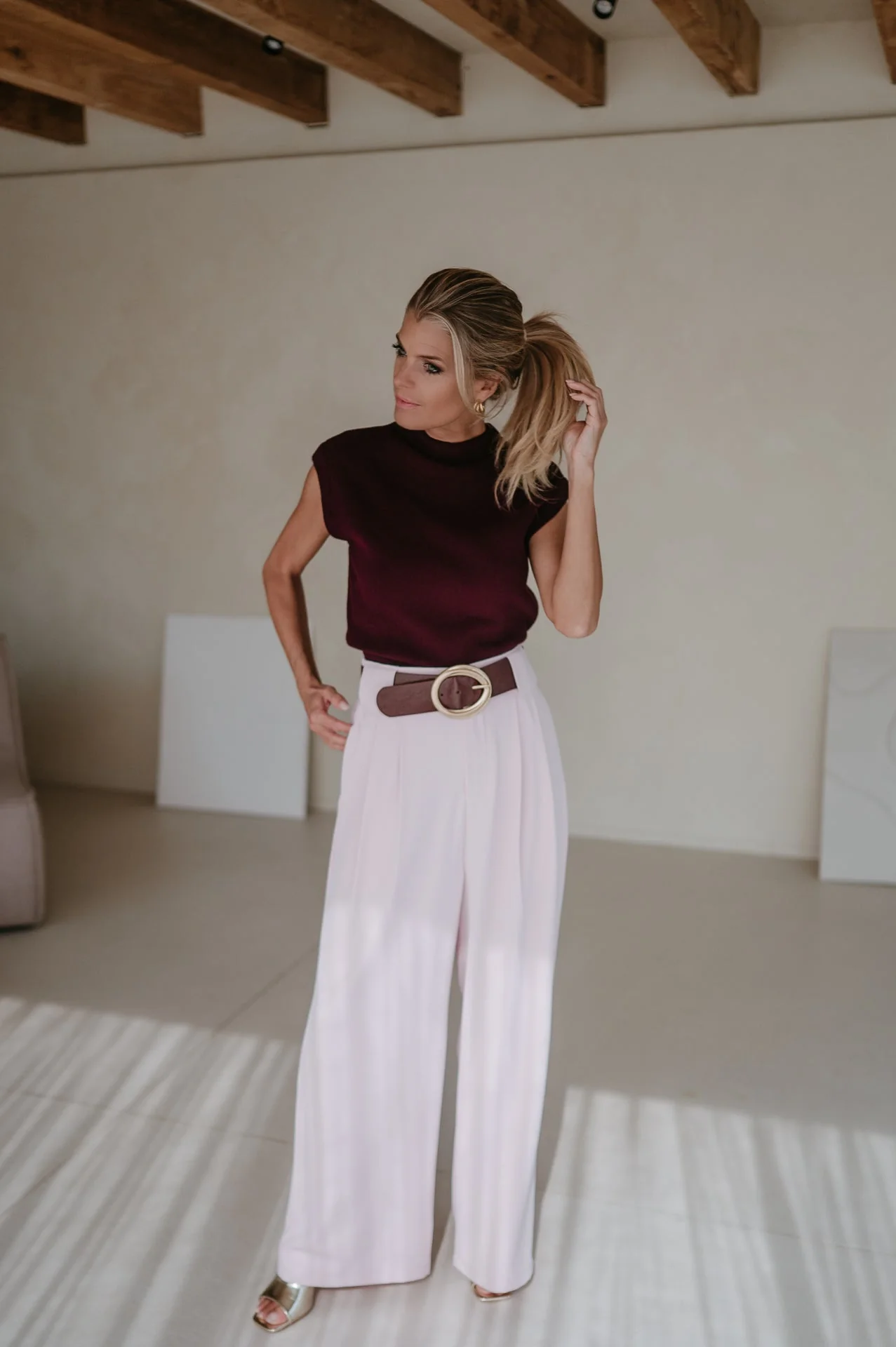 Fiaccola trousers I Powder Rose - Image 10