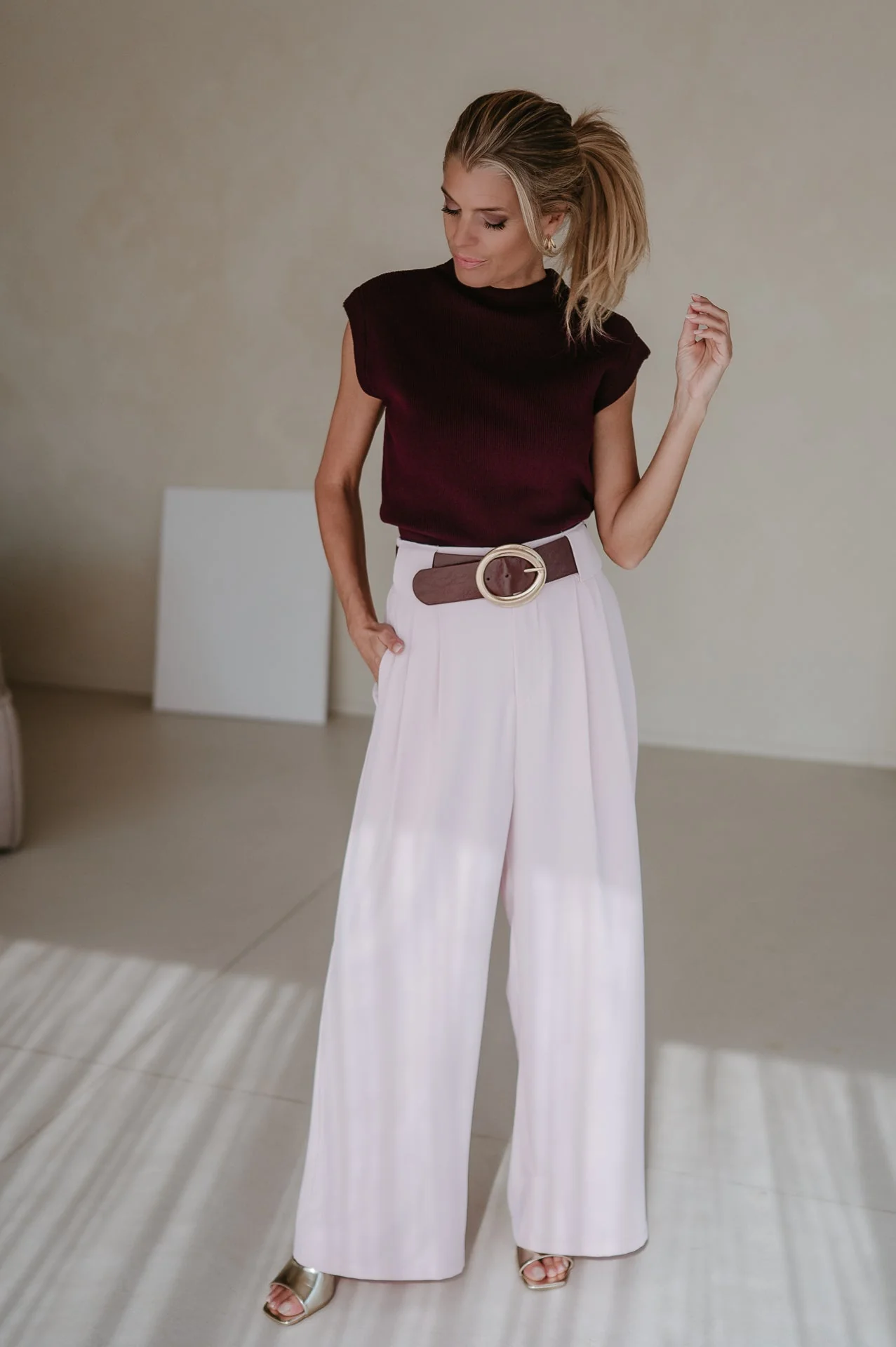 Fiaccola trousers I Powder Rose - Image 13