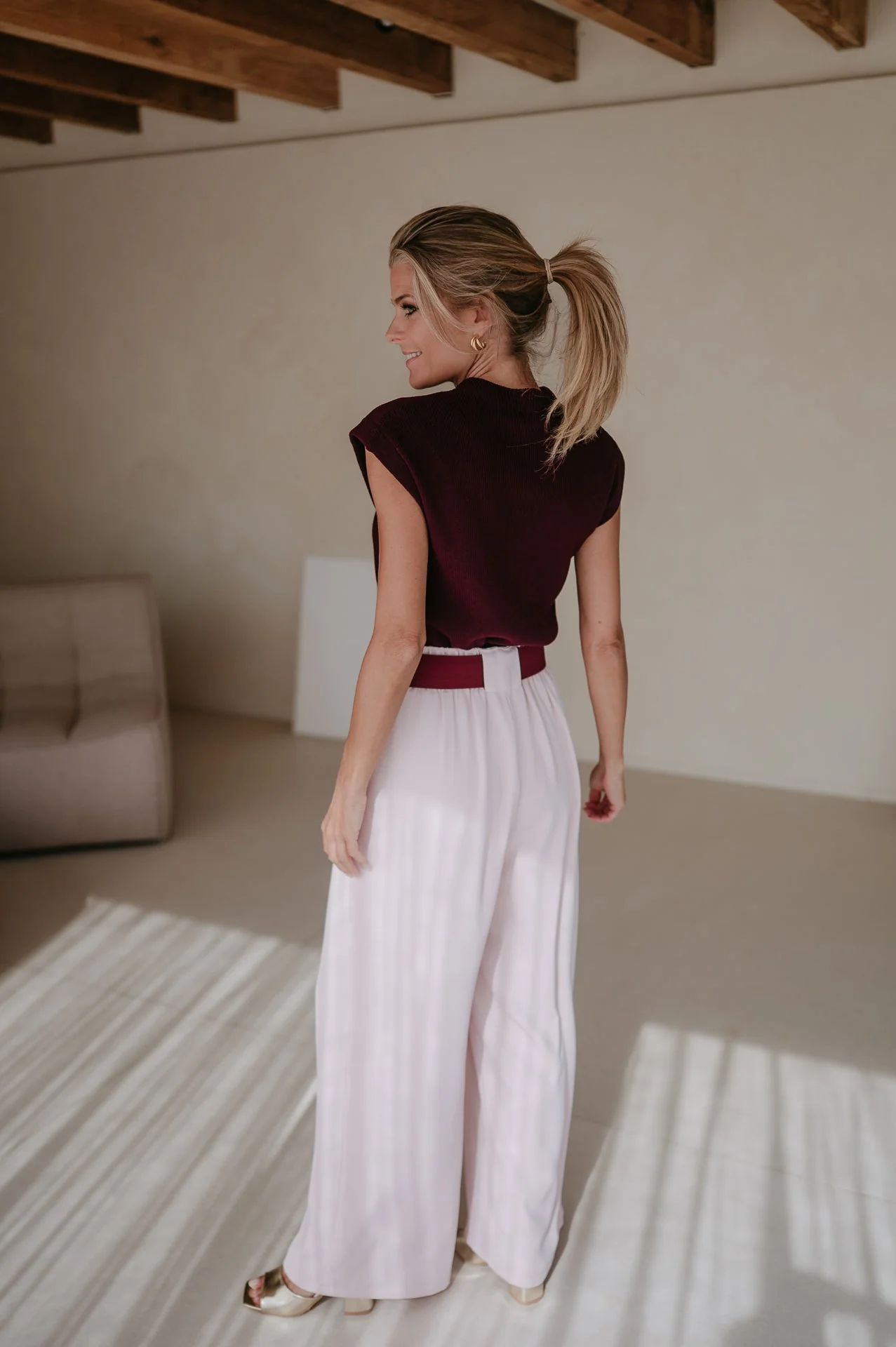 Fiaccola trousers I Powder Rose - Image 14