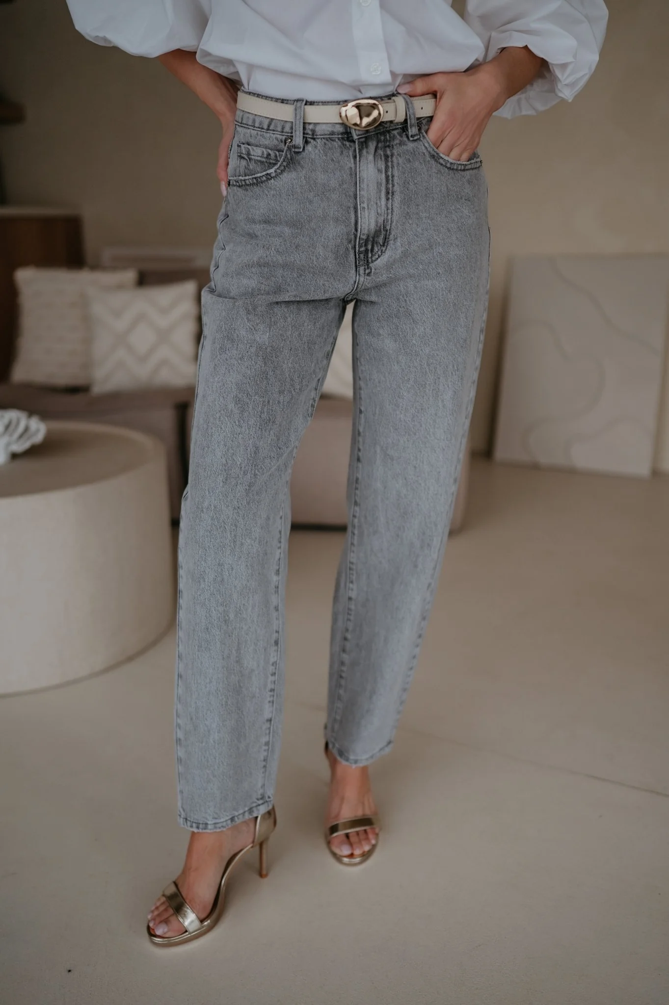 Ilede jeans I Grey