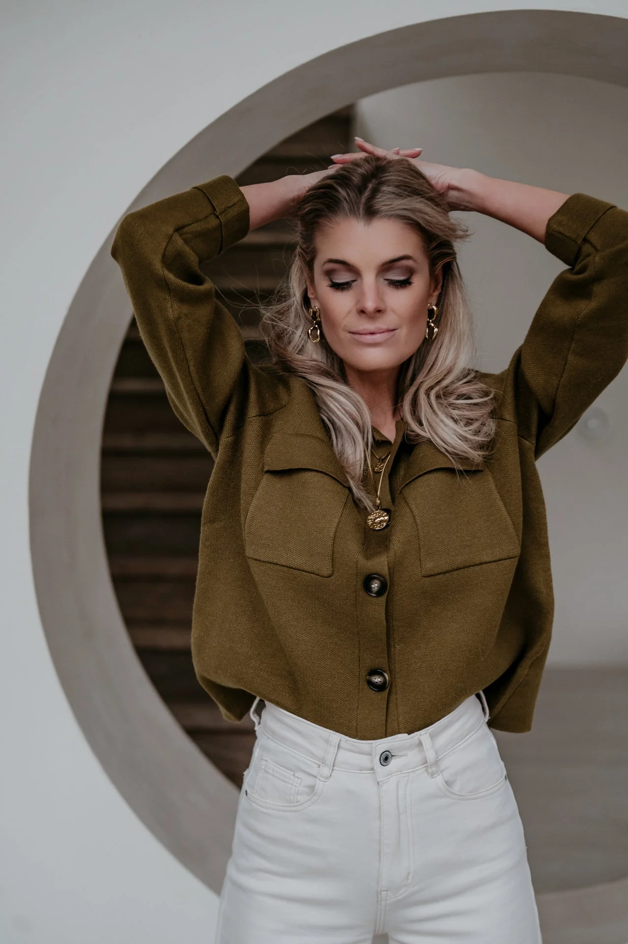 Insomma cardigan I Khaki - Image 11