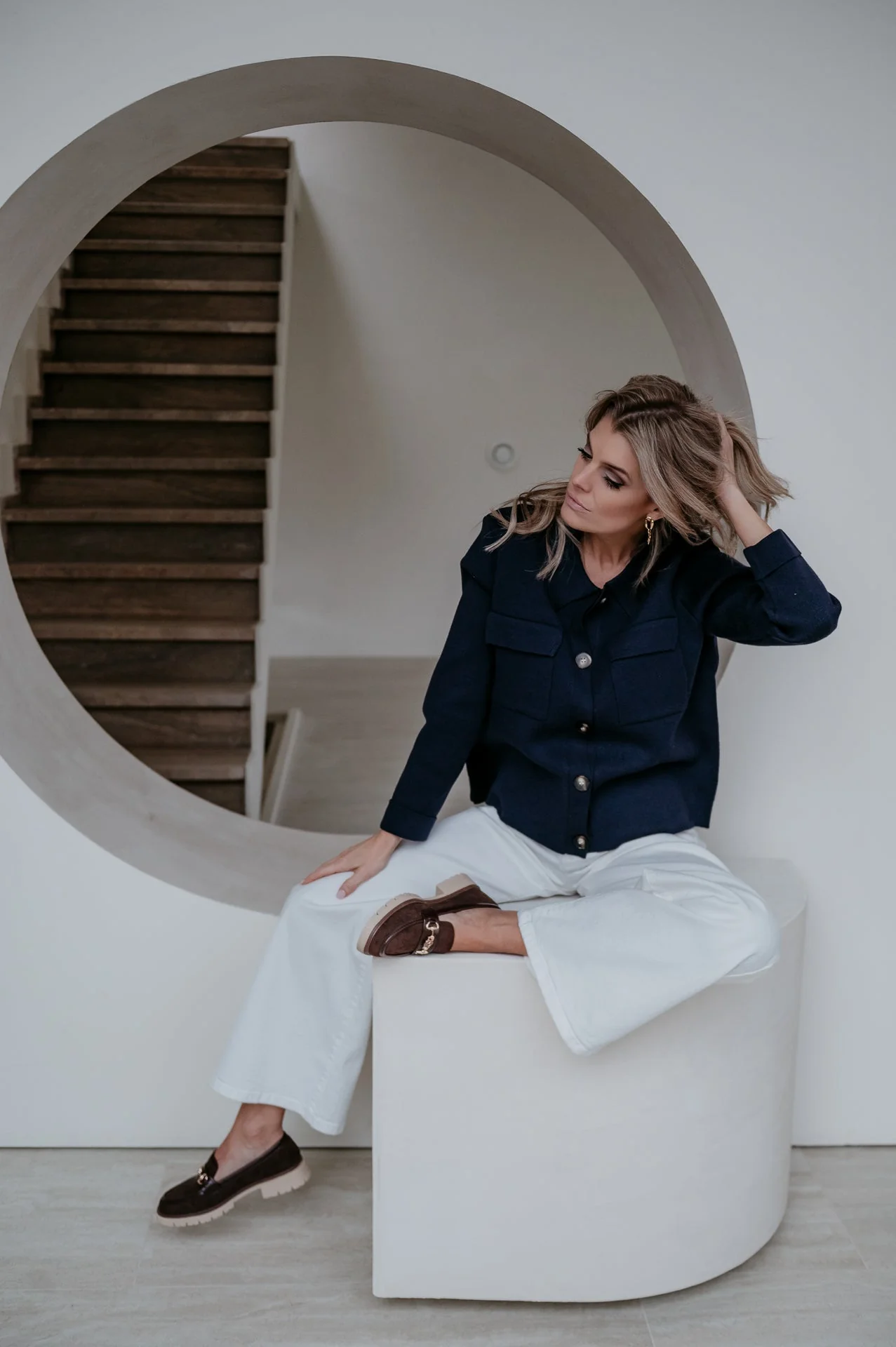 Insomma cardigan I Navy Blue - Image 4