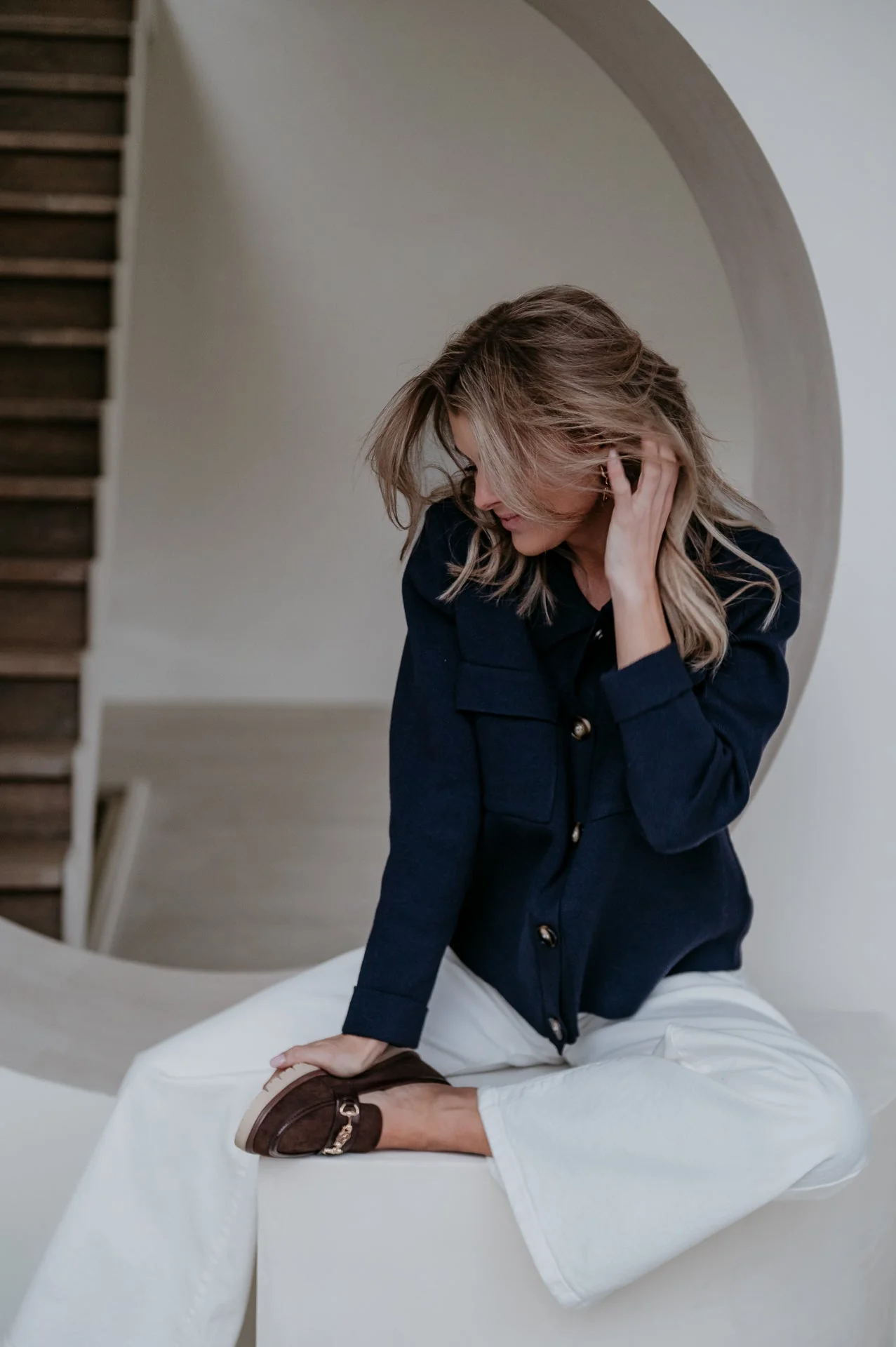 Insomma cardigan I Navy Blue - Image 5