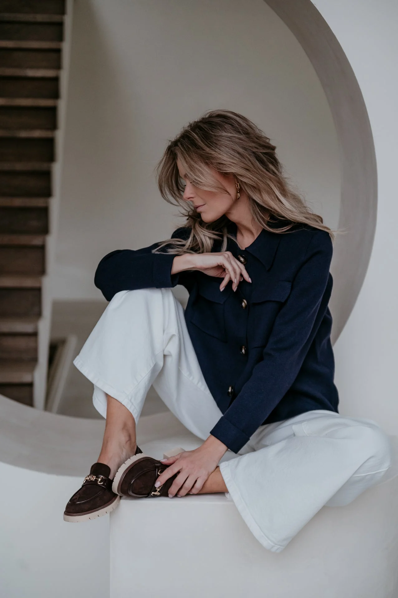 Insomma cardigan I Navy Blue - Image 6