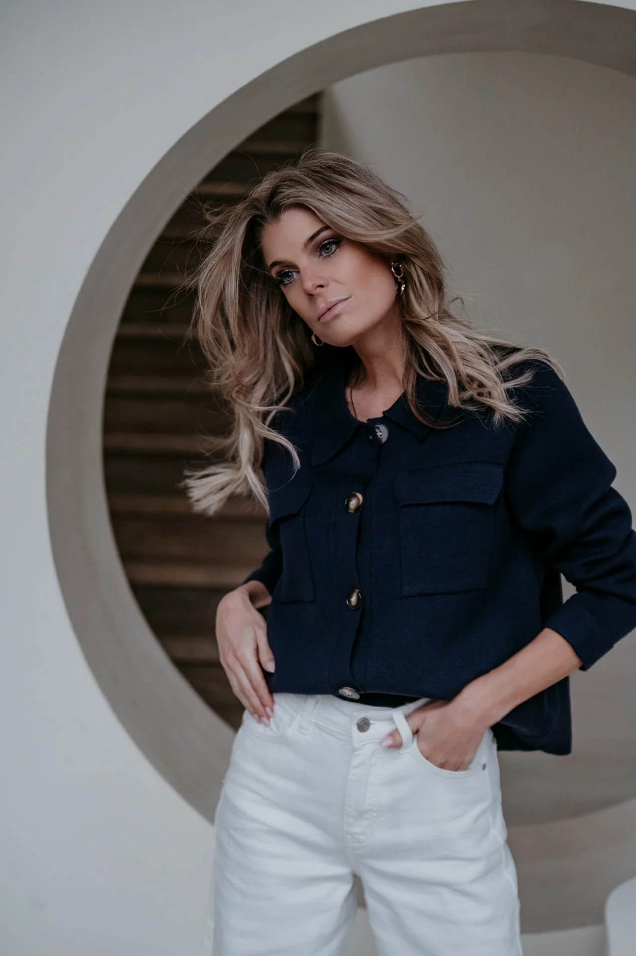 Insomma cardigan I Navy Blue - Image 7