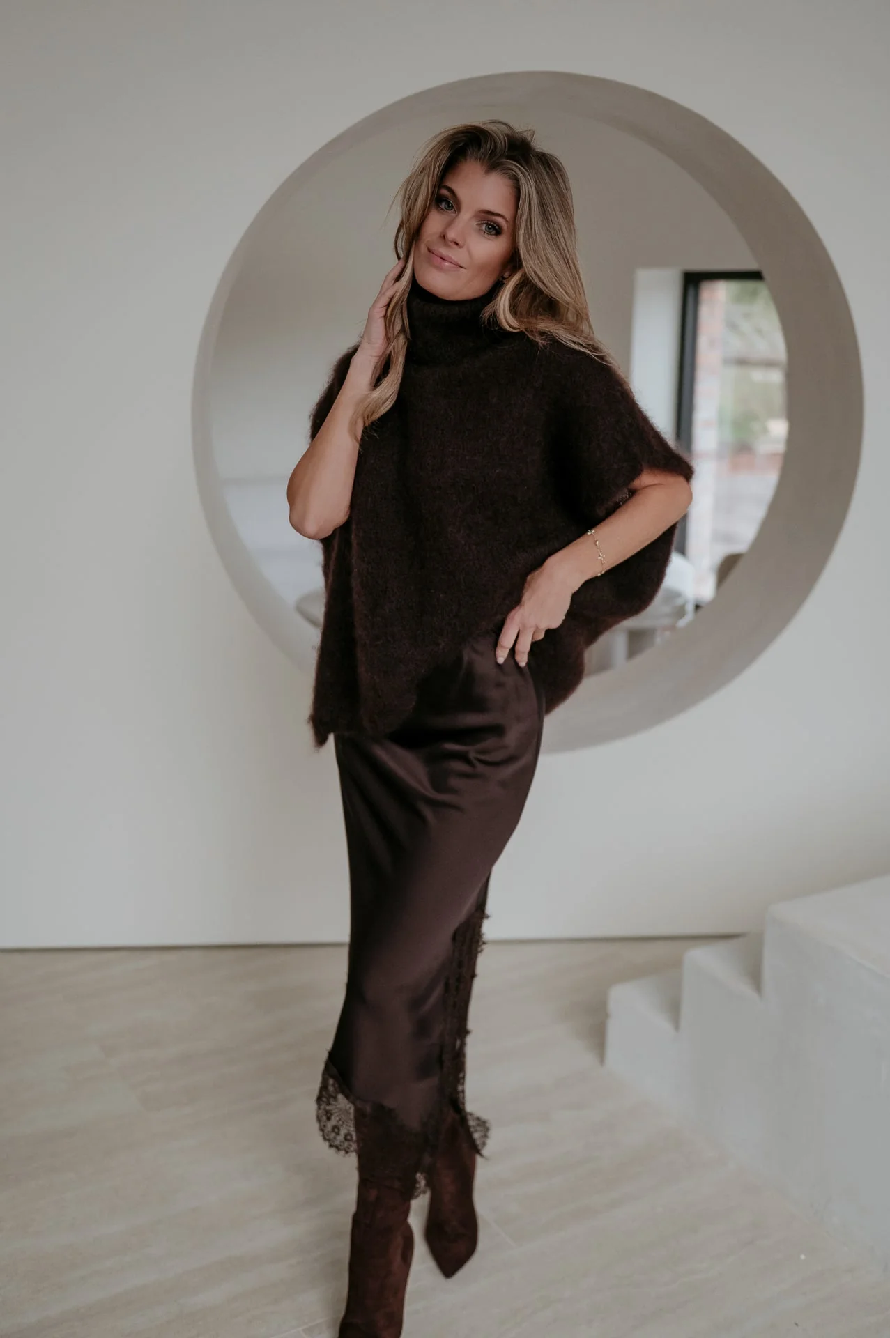 Ledreva skirt I Chocolate Brown - Image 3