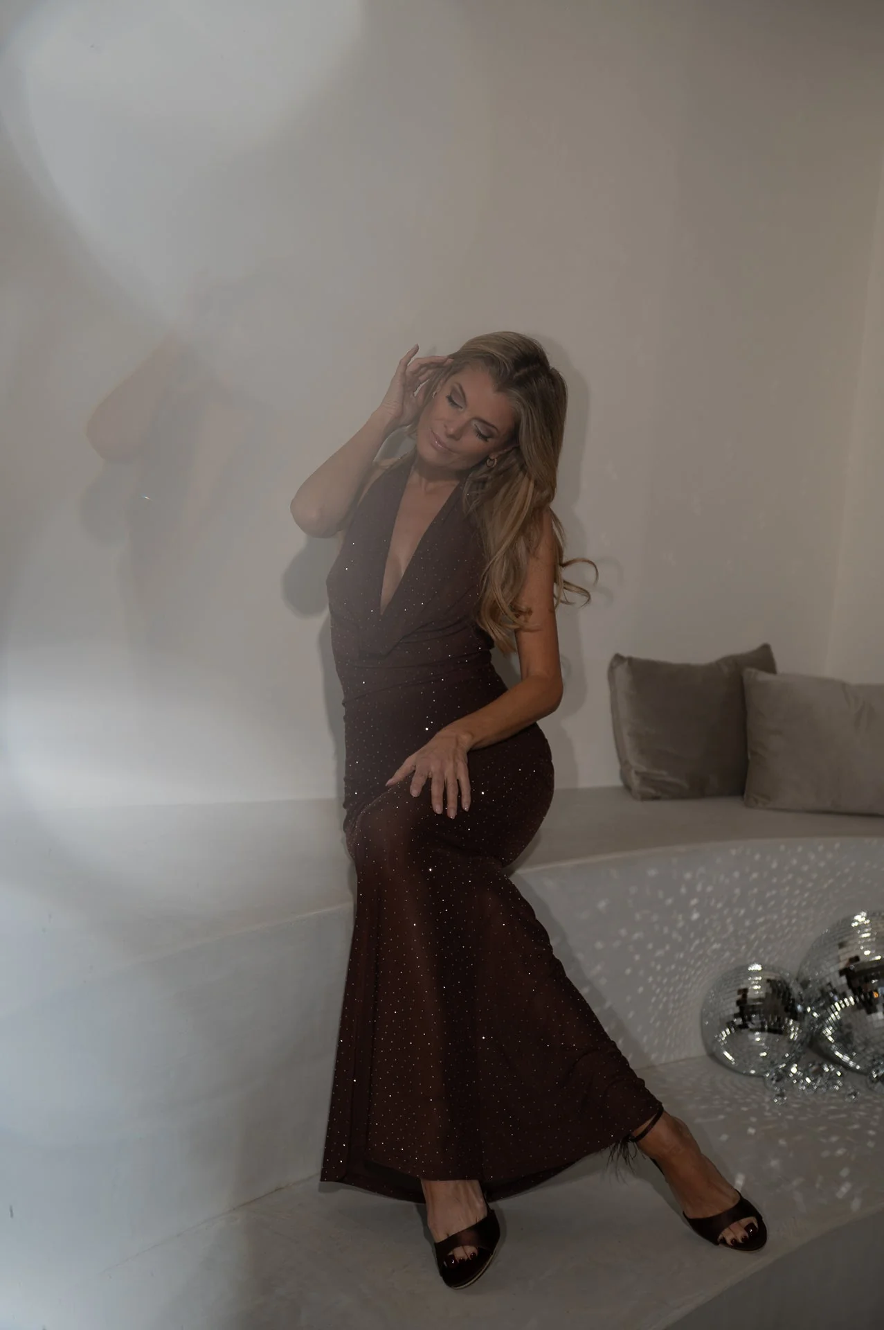 Lenelo dress I Chocolate Brown - Image 10