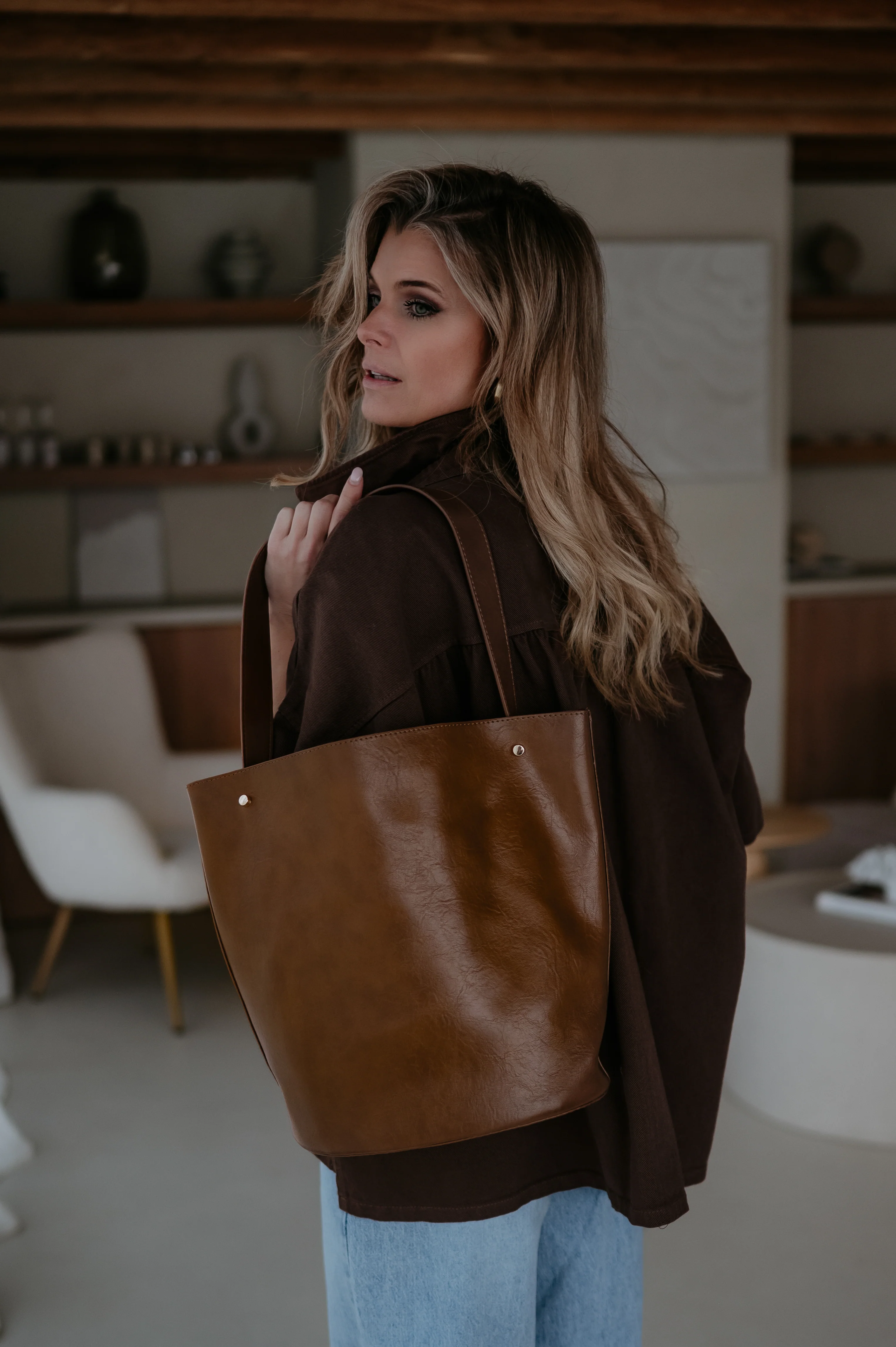 Leneo handbag I Camel - Image 2
