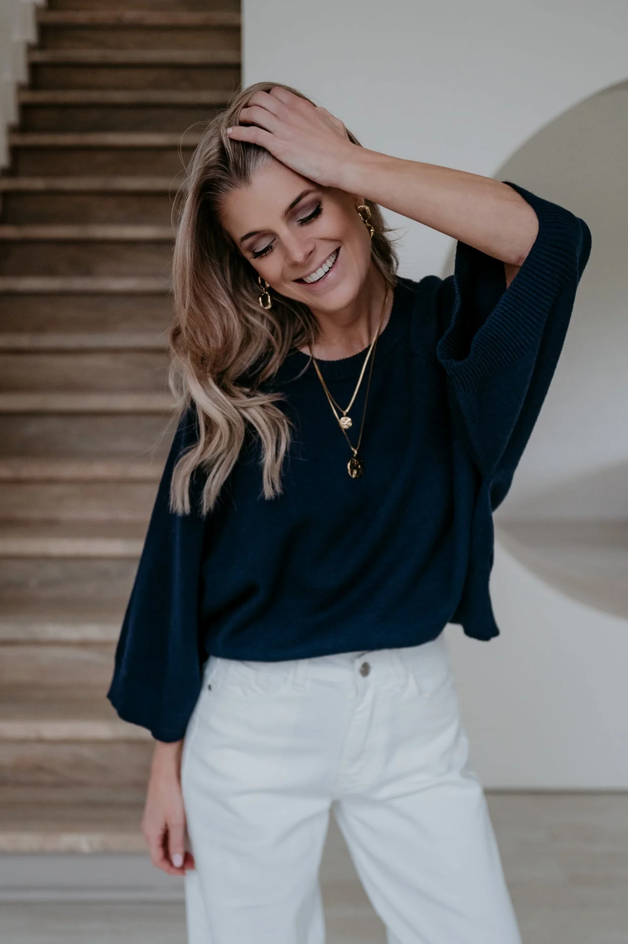 Lereno knit I Navy Blue - Image 3