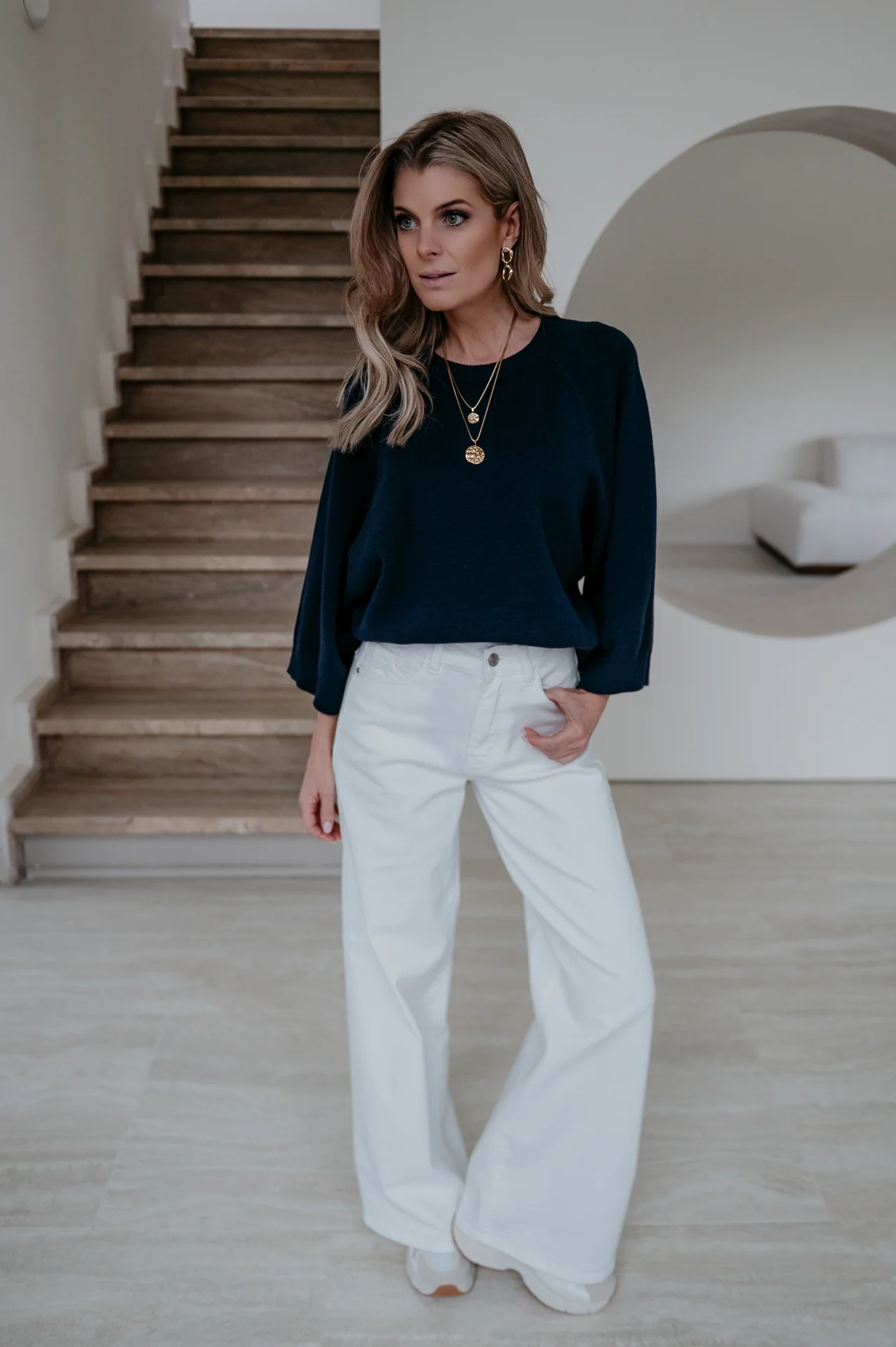 Lereno knit I Navy Blue - Image 6