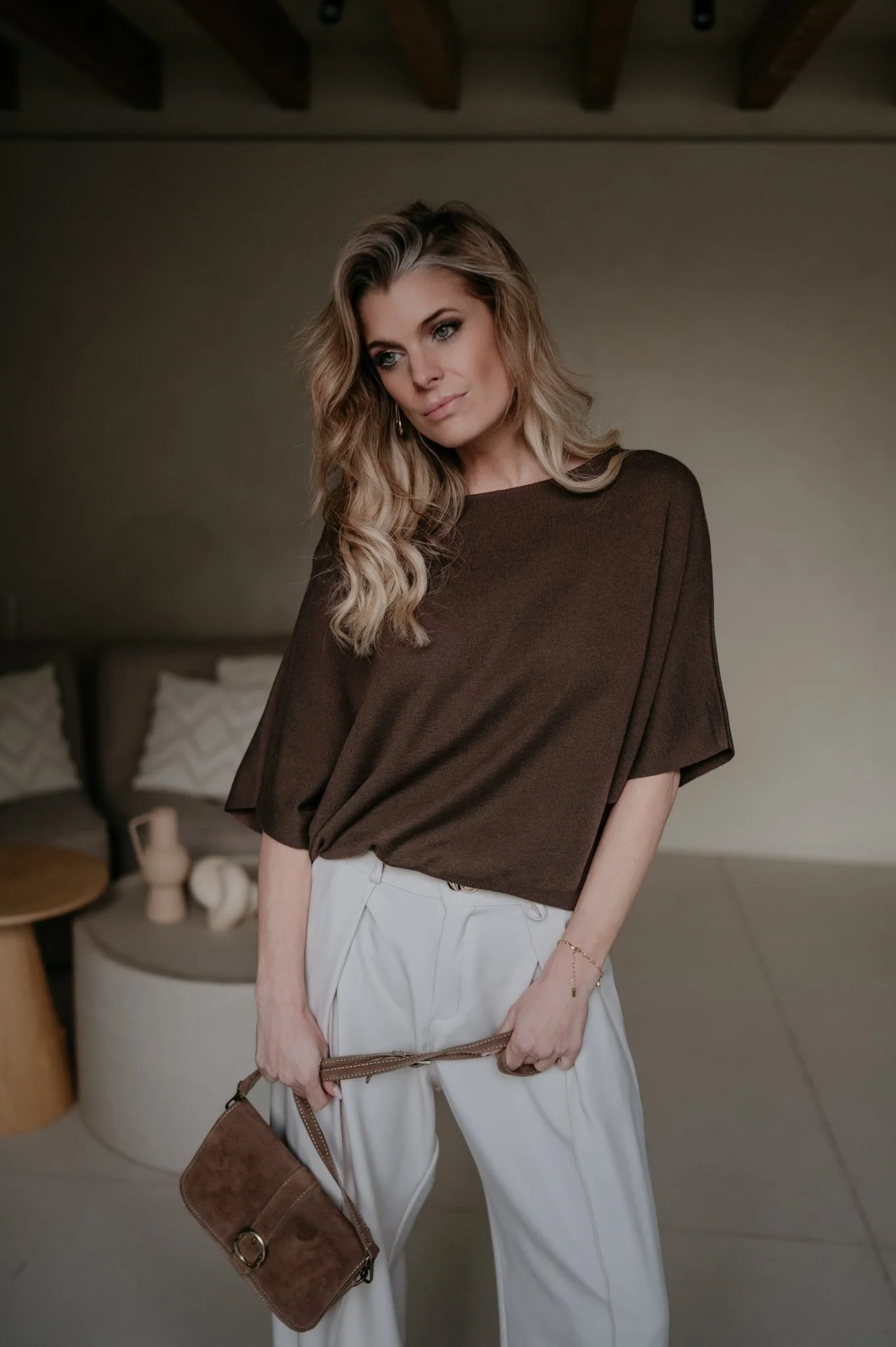 Lesoli knit I Choclate Brown - Image 12