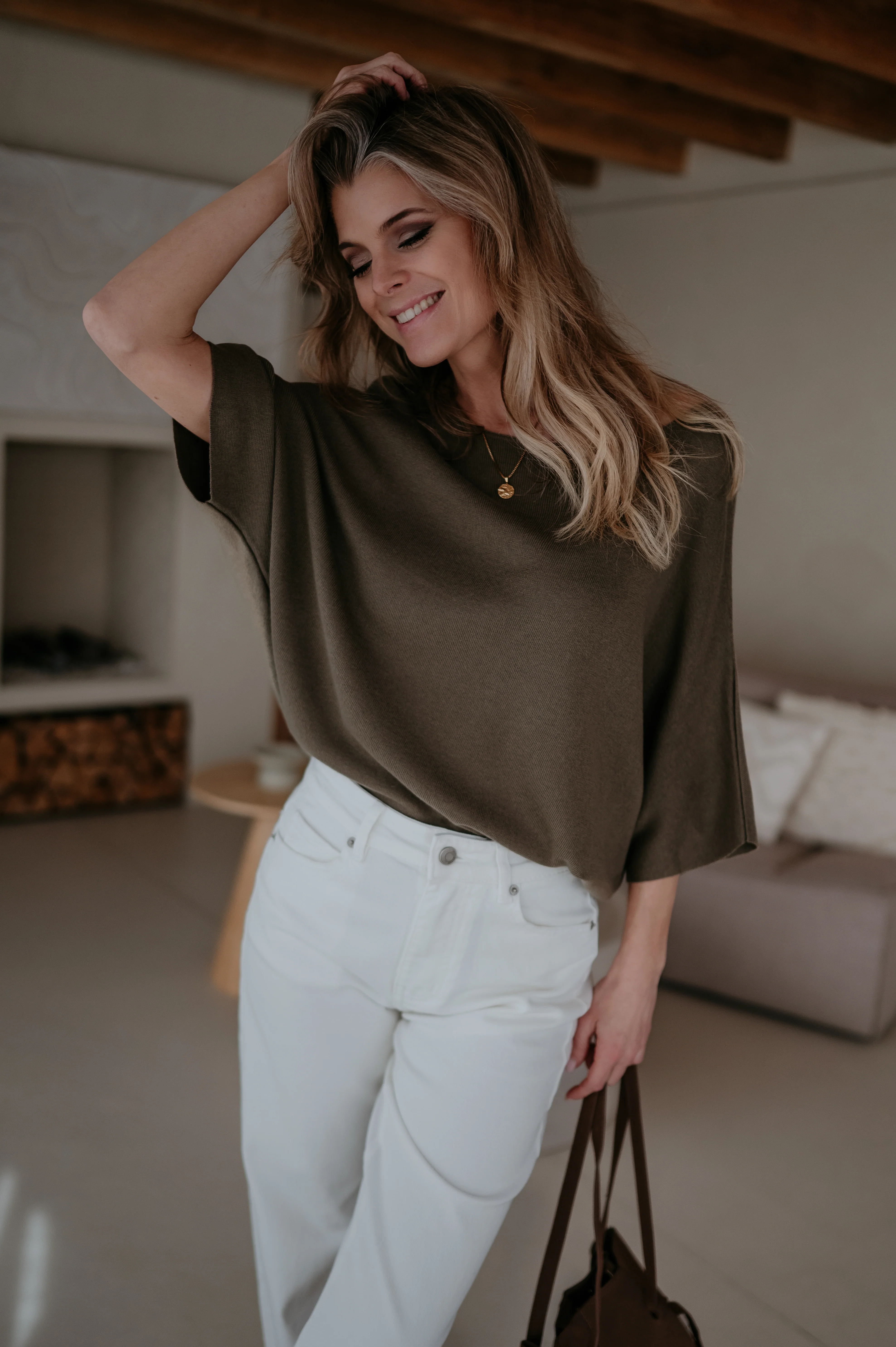 Lesoli knit I Khaki - Image 12