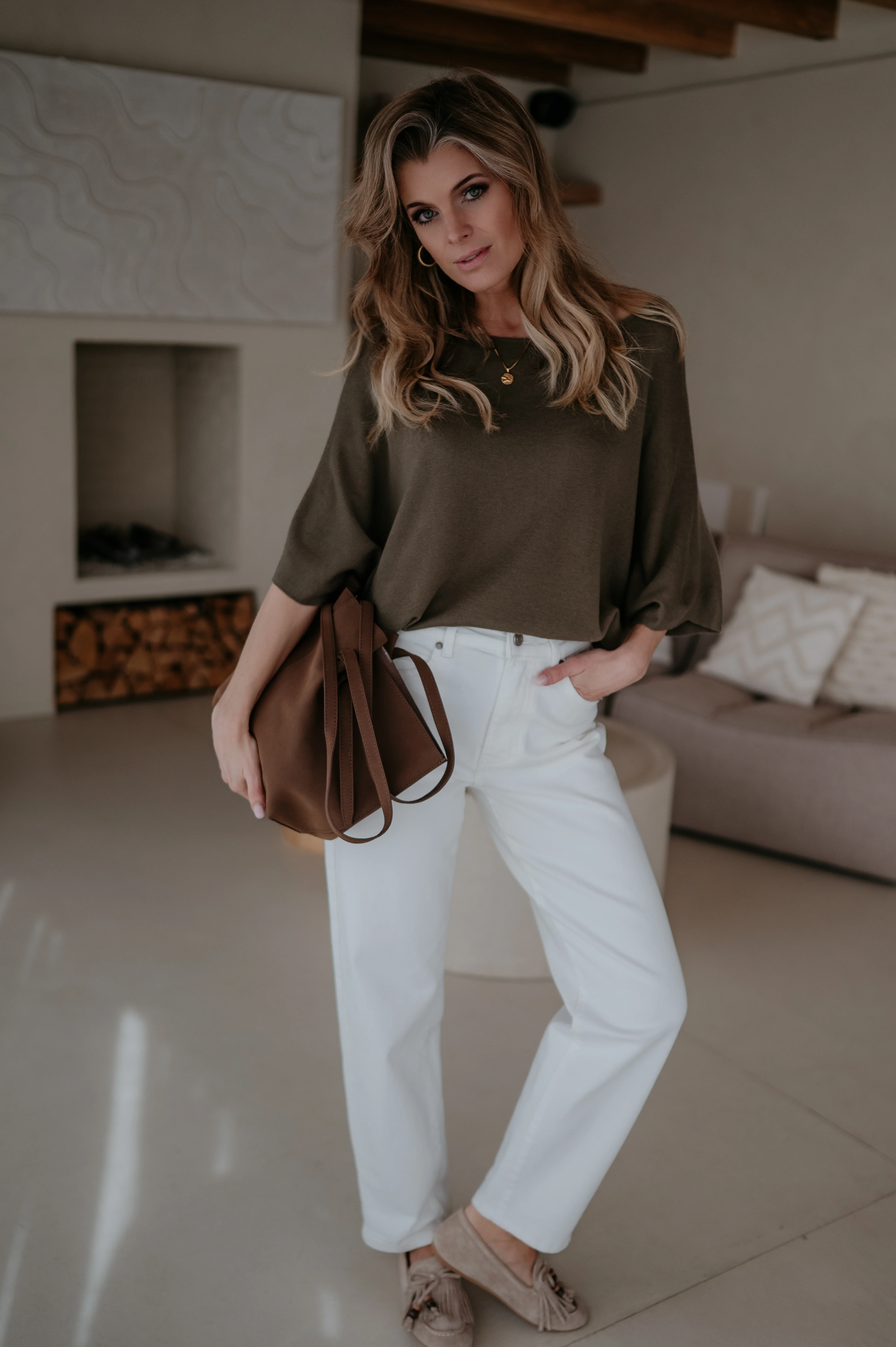 Lesoli knit I Khaki - Image 2