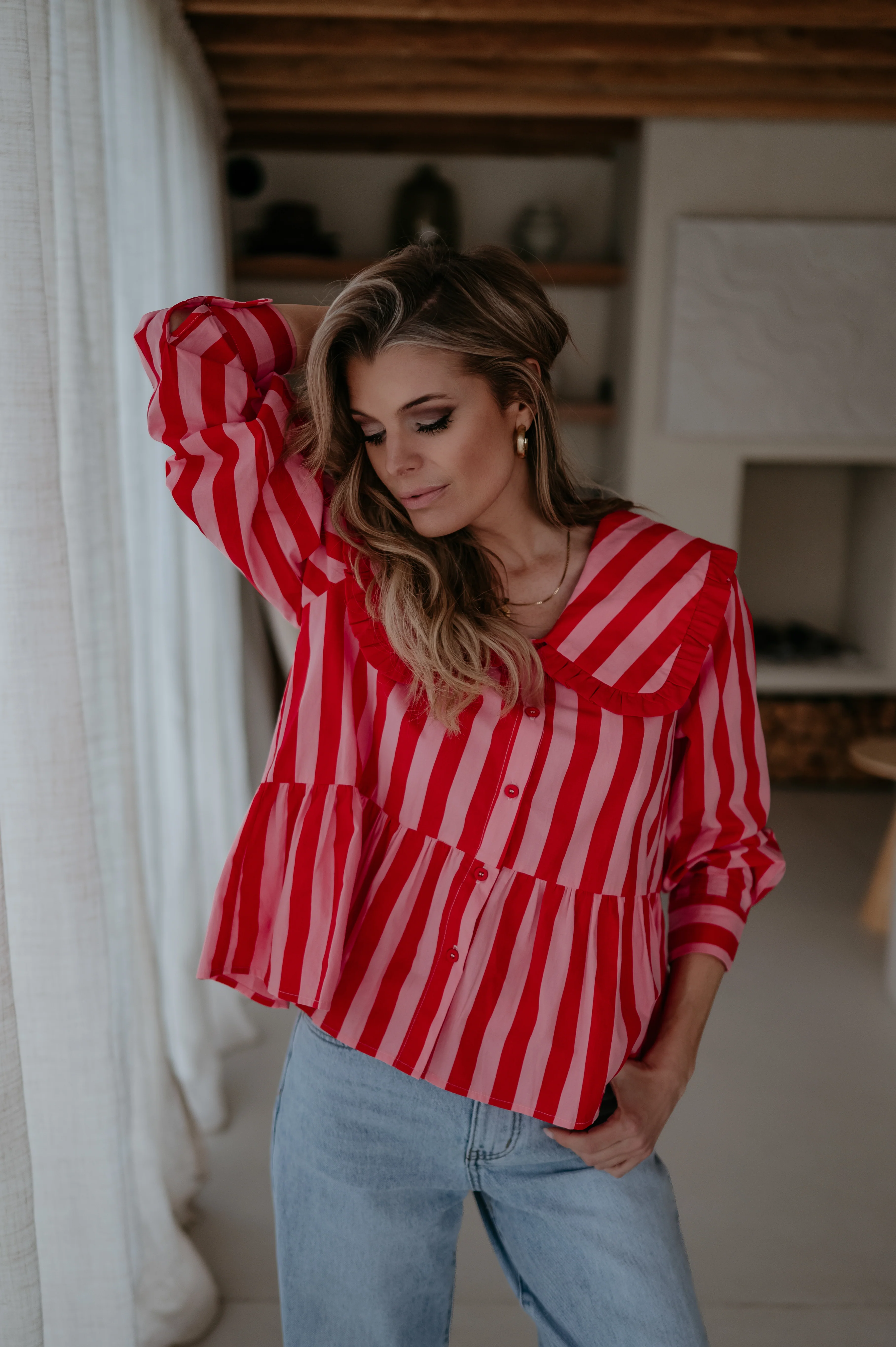Lete blouse I Red - Image 11