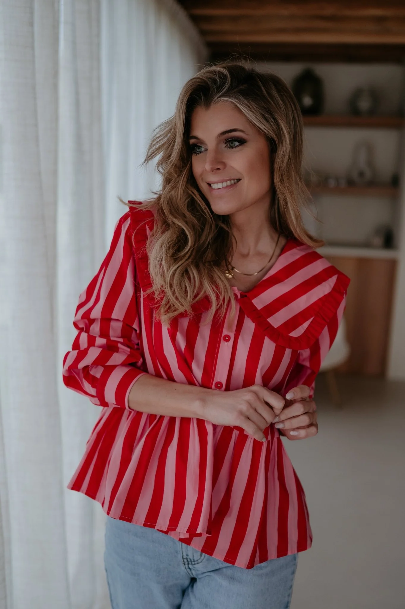 Lete blouse I Red - Image 2