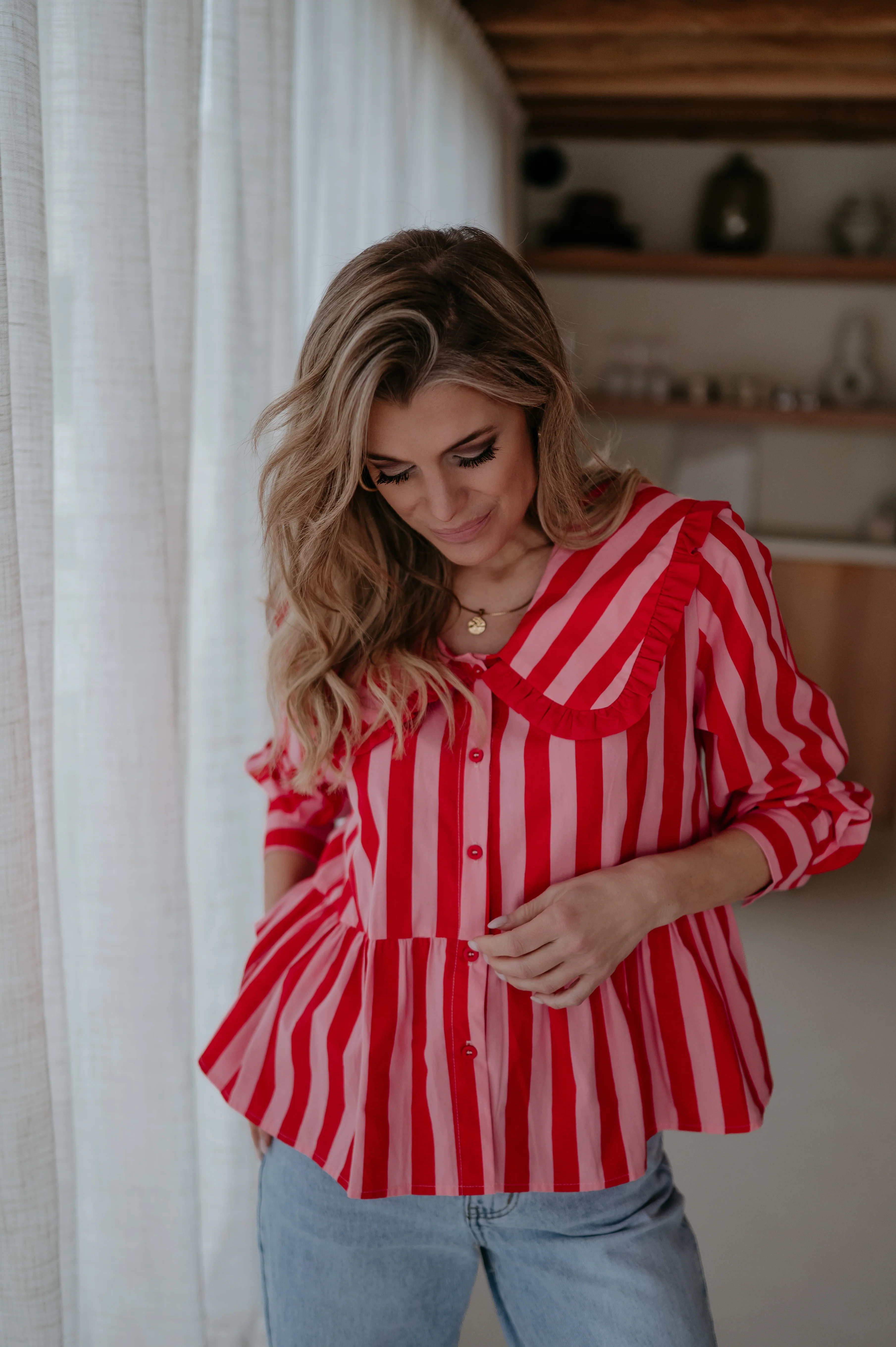 Lete blouse I Red - Image 8