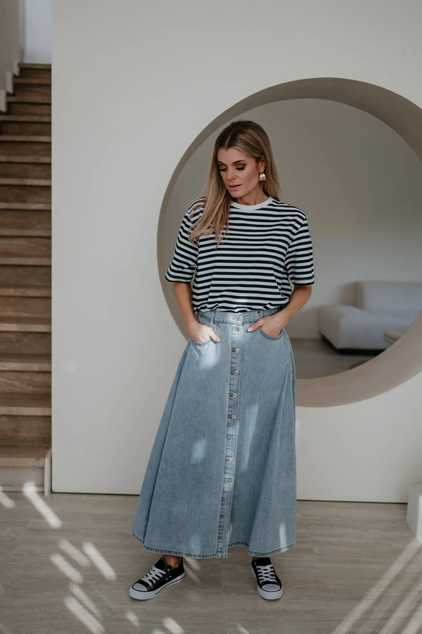 Ligado skirt I Blue - Image 3