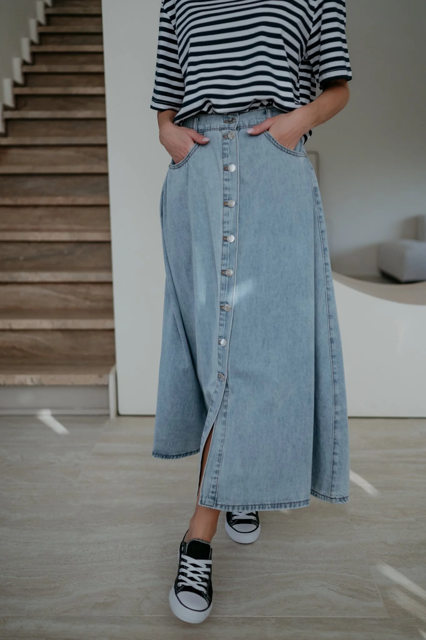 Ligado skirt I Blue - Image 6