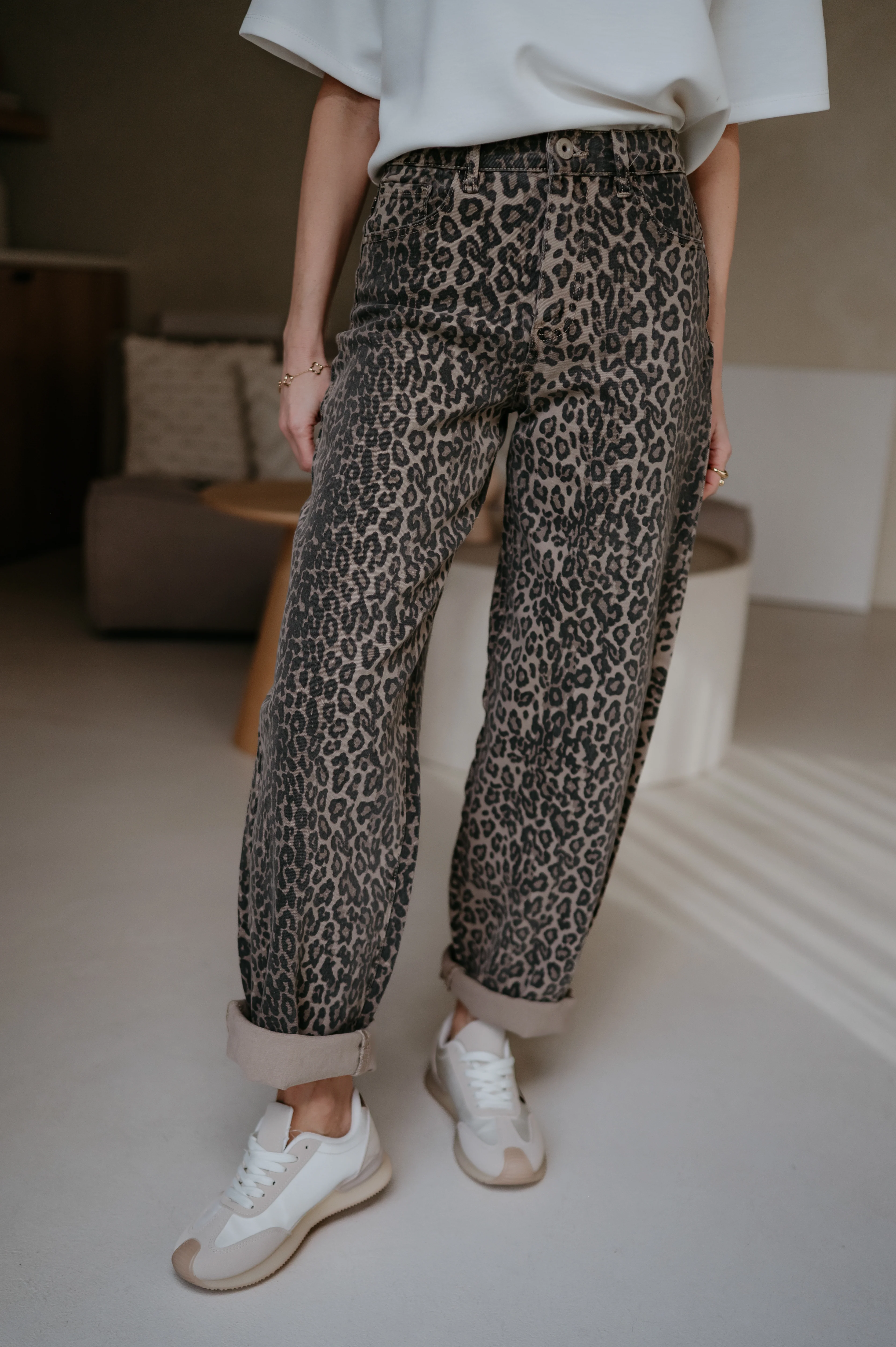 Lunto jeans I Leopard