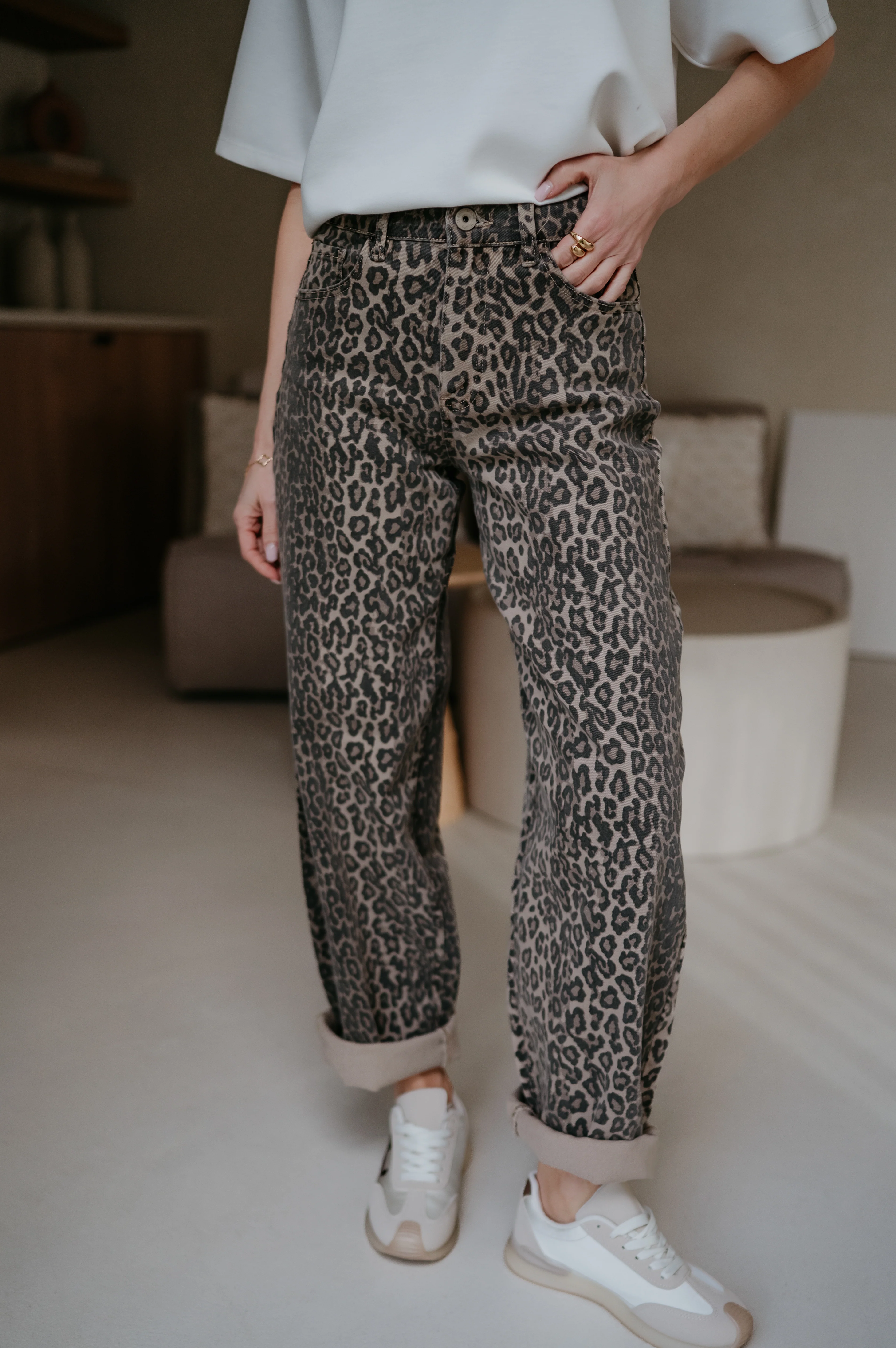 Lunto jeans I Leopard - Image 8