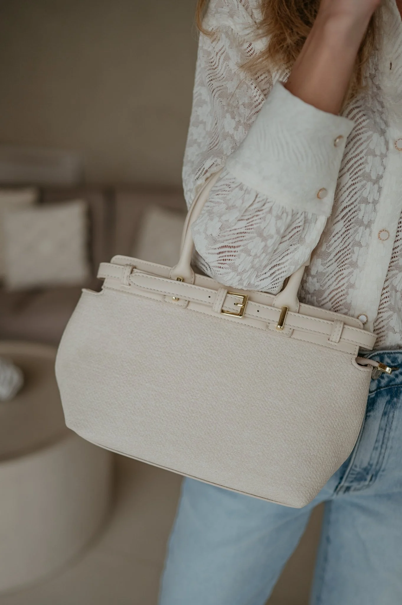Mandarino handbag I Ecru - Image 2