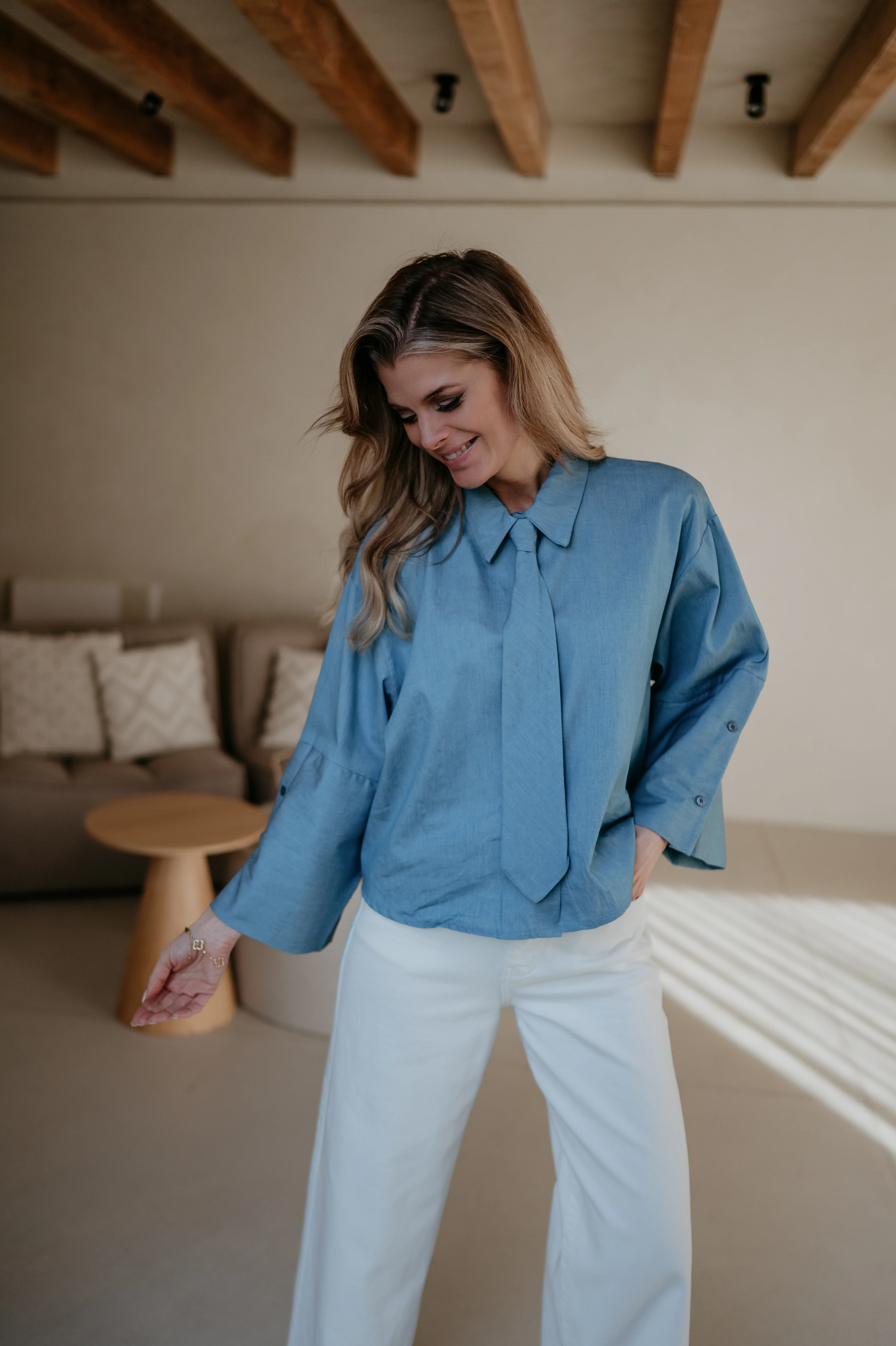 Medena shirt I Blue - Image 10