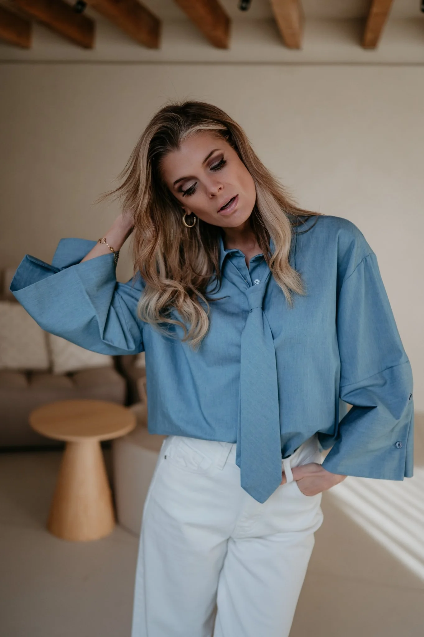 Medena shirt I Blue - Image 11