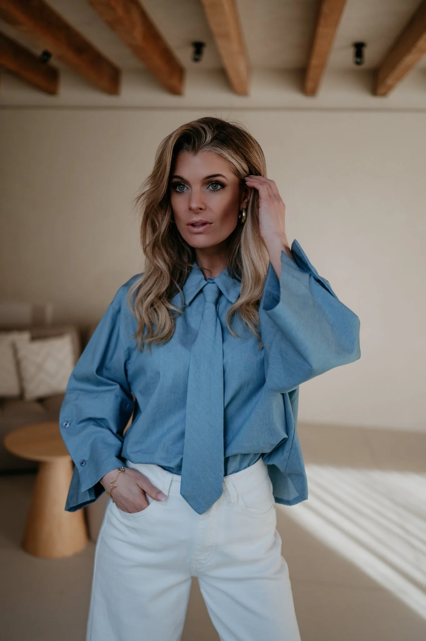 Medena shirt I Blue - Image 12