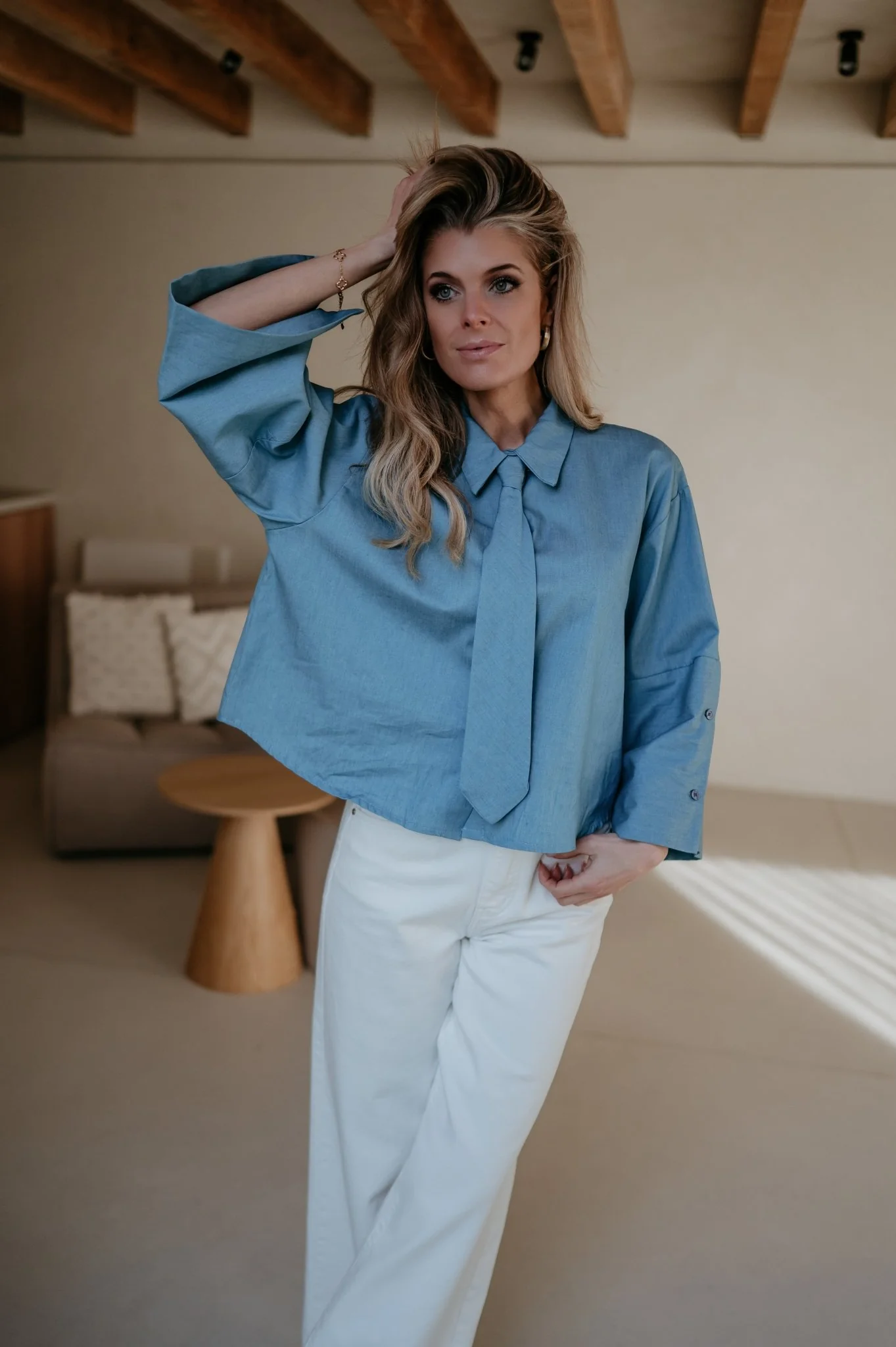 Medena shirt I Blue - Image 14