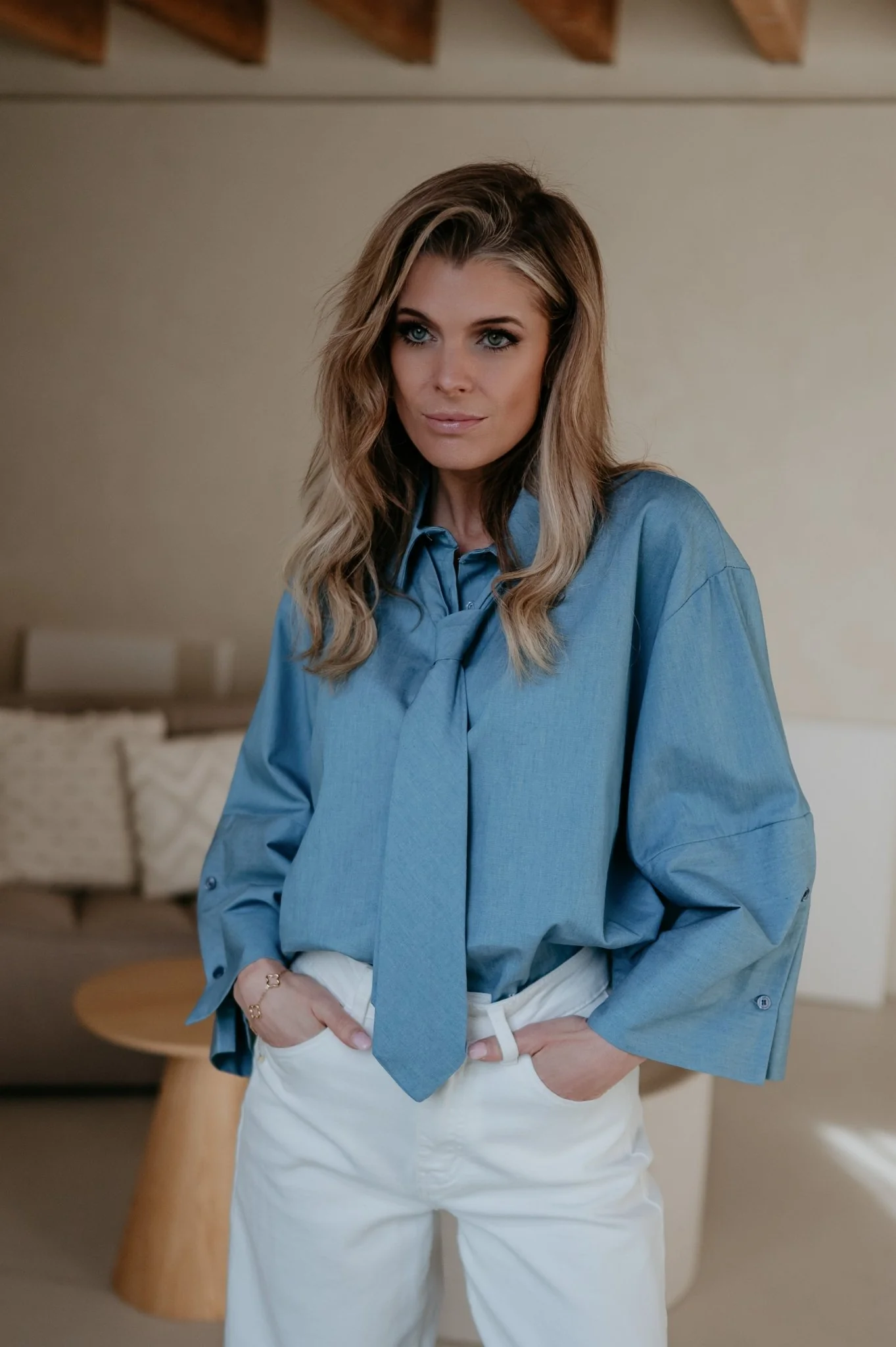 Medena shirt I Blue - Image 4