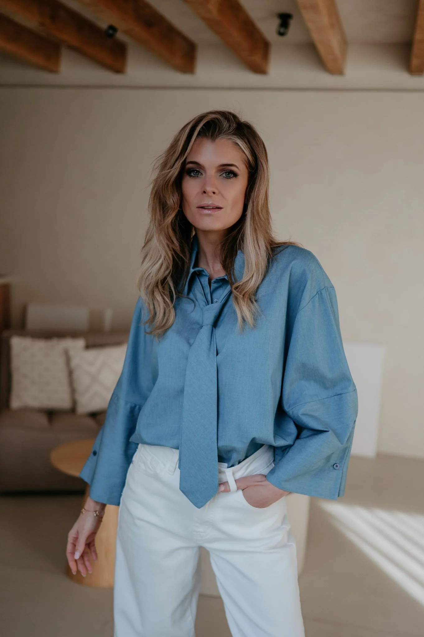 Medena shirt I Blue - Image 5