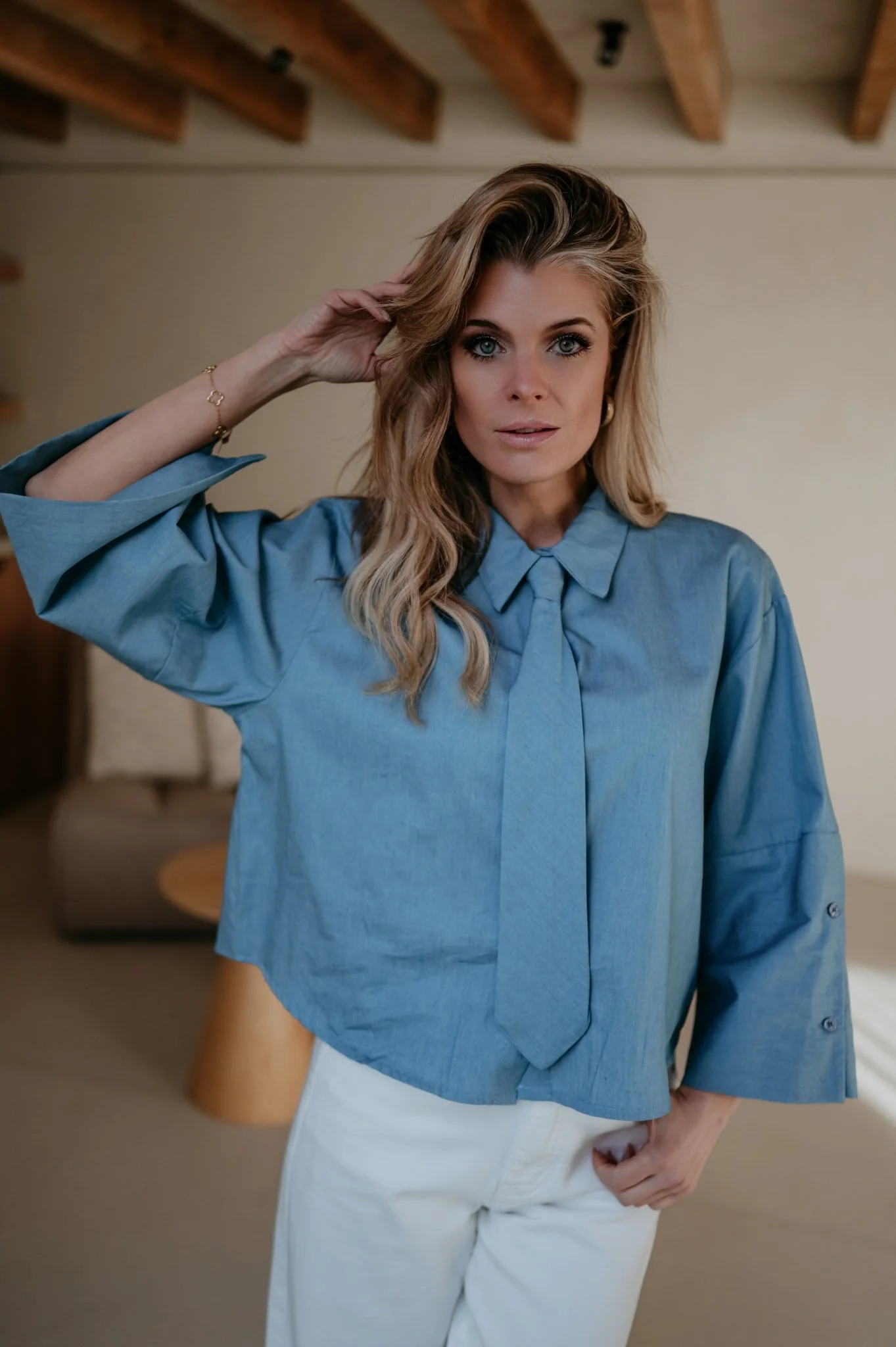 Medena shirt I Blue - Image 9