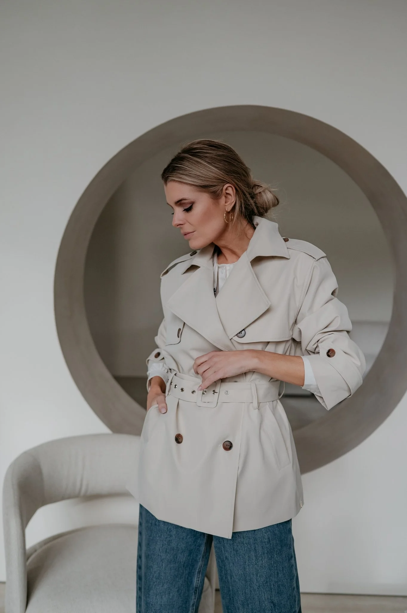 Menesi coat I Beige - Image 2