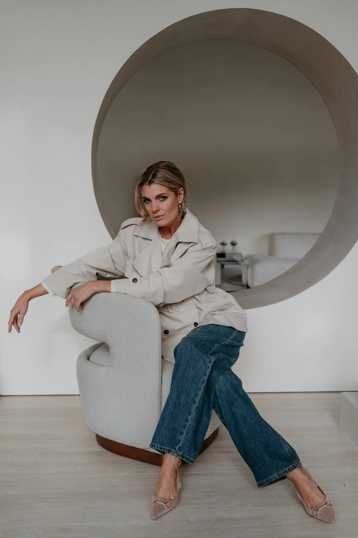 Menesi coat I Beige - Image 5