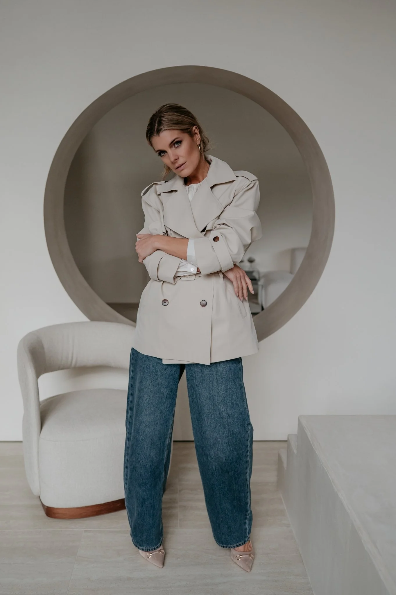 Menesi coat I Beige - Image 6