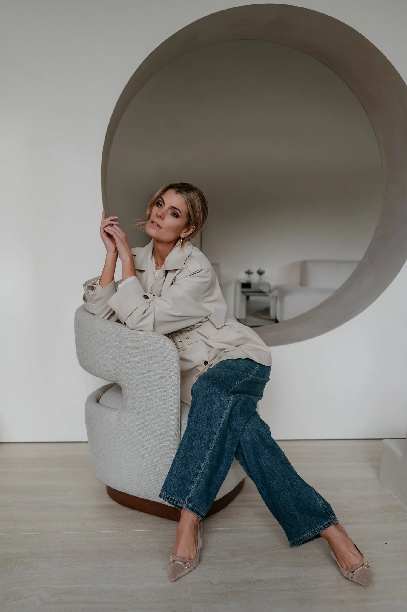 Menesi coat I Beige - Image 8