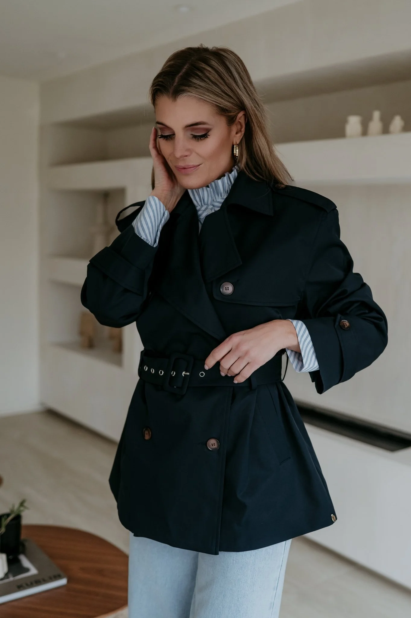 Menesi coat I Navy Blue - Image 3