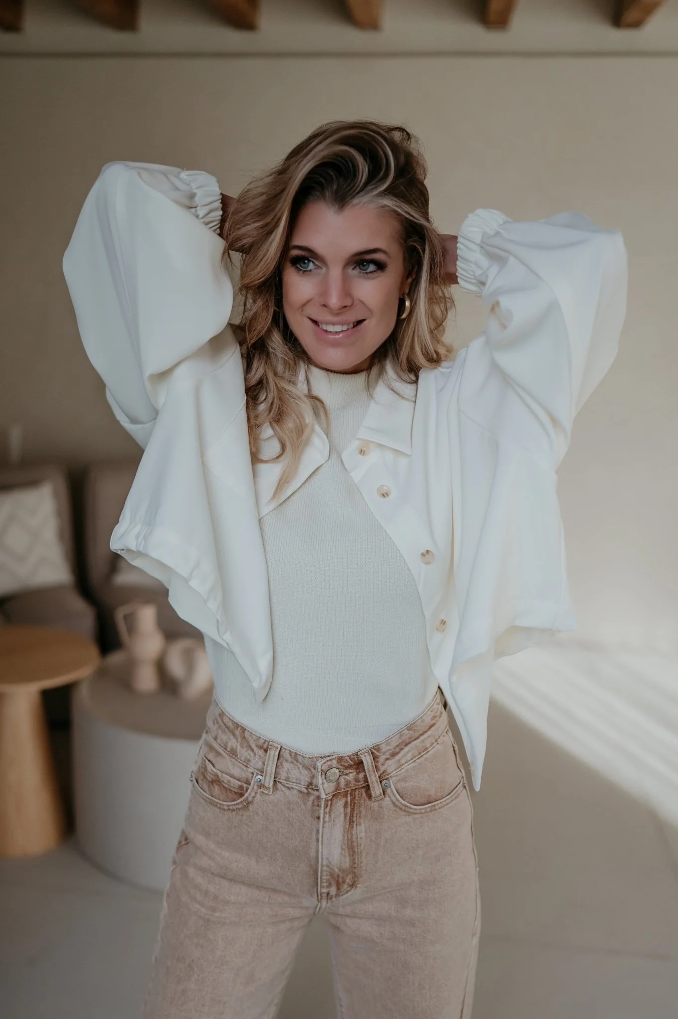 Mide jacket I Ecru - Image 12