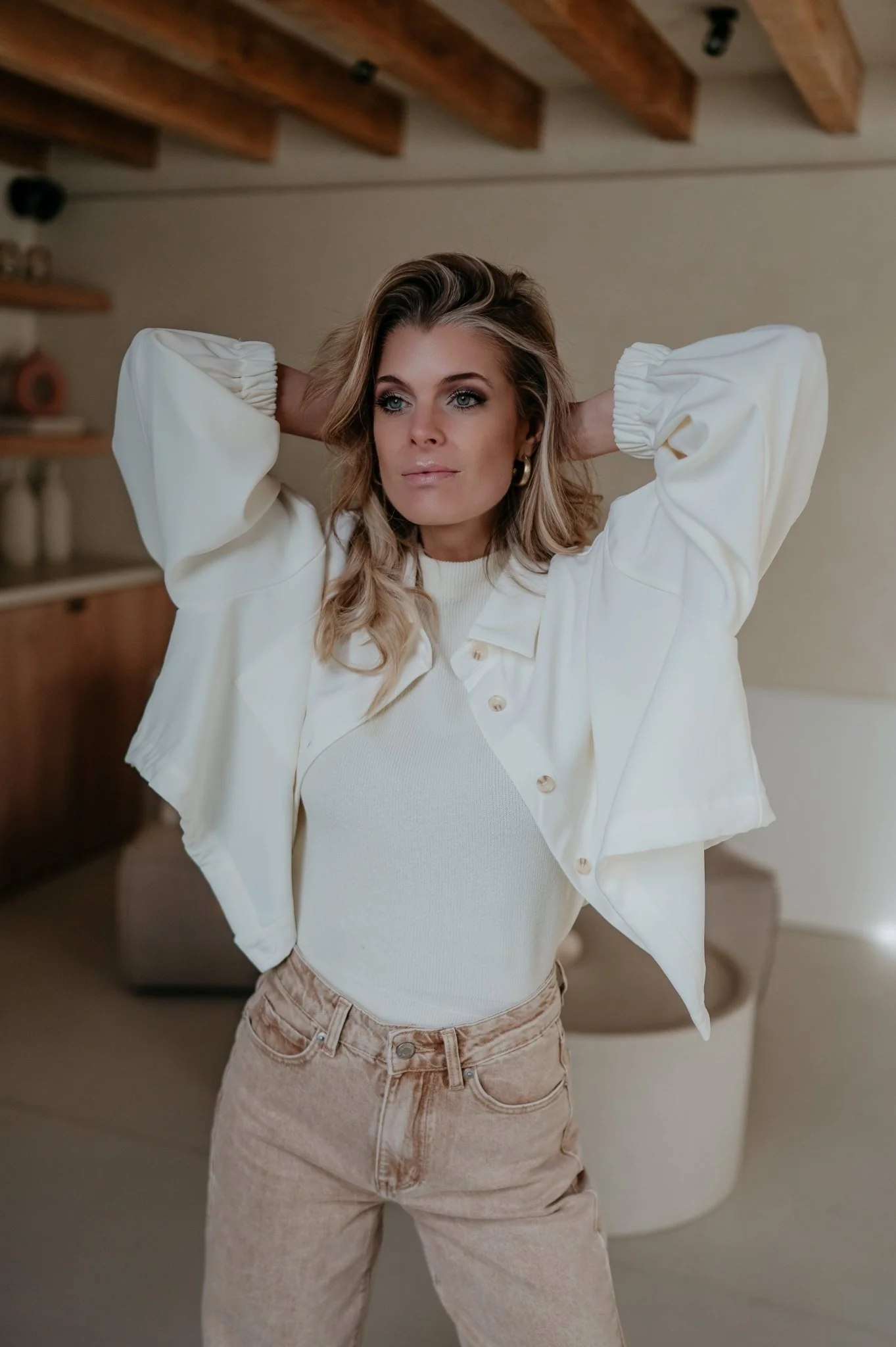 Mide jacket I Ecru - Image 6