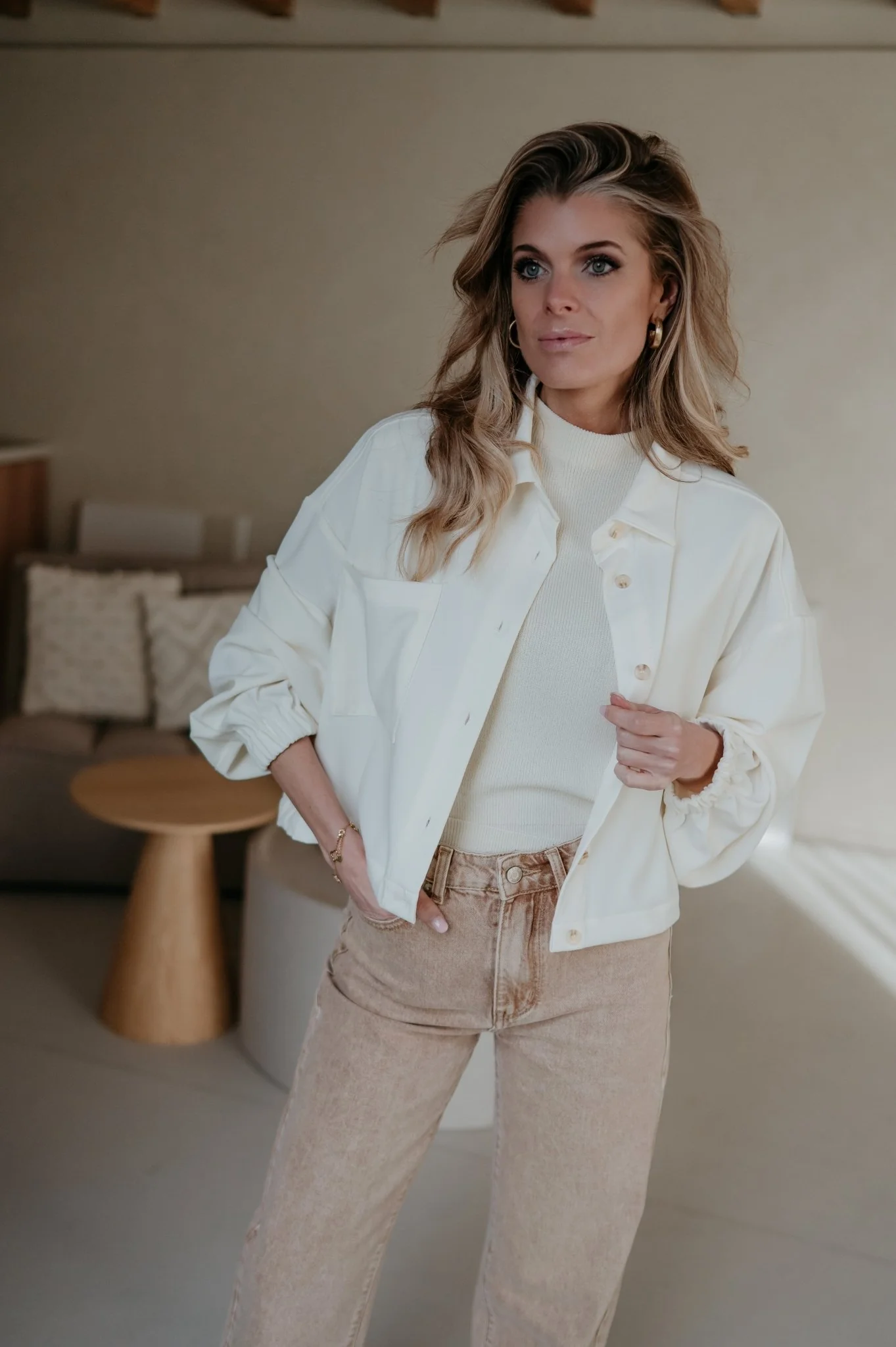 Mide jacket I Ecru - Image 8