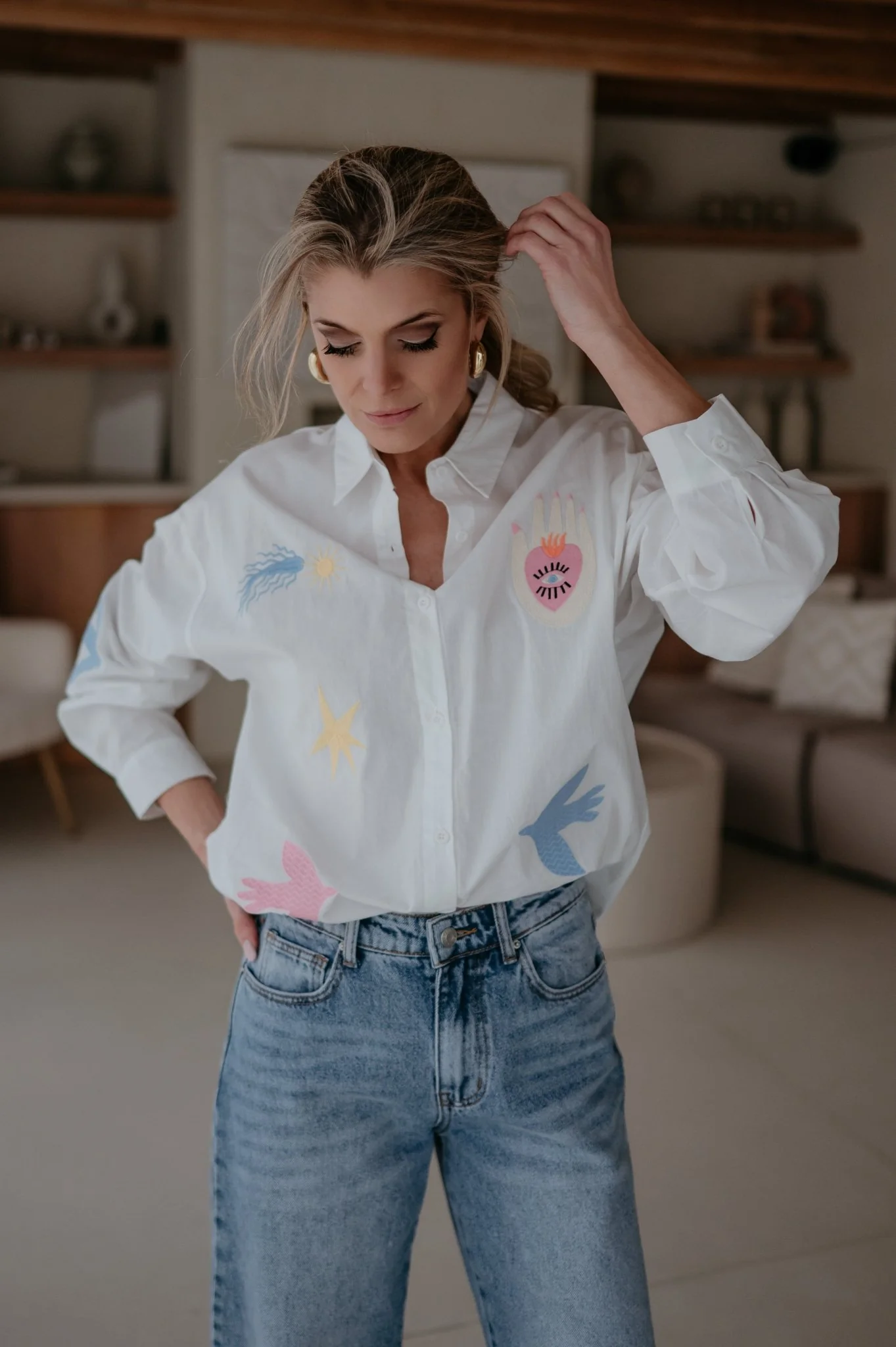 Mileni shirt I White - Image 8