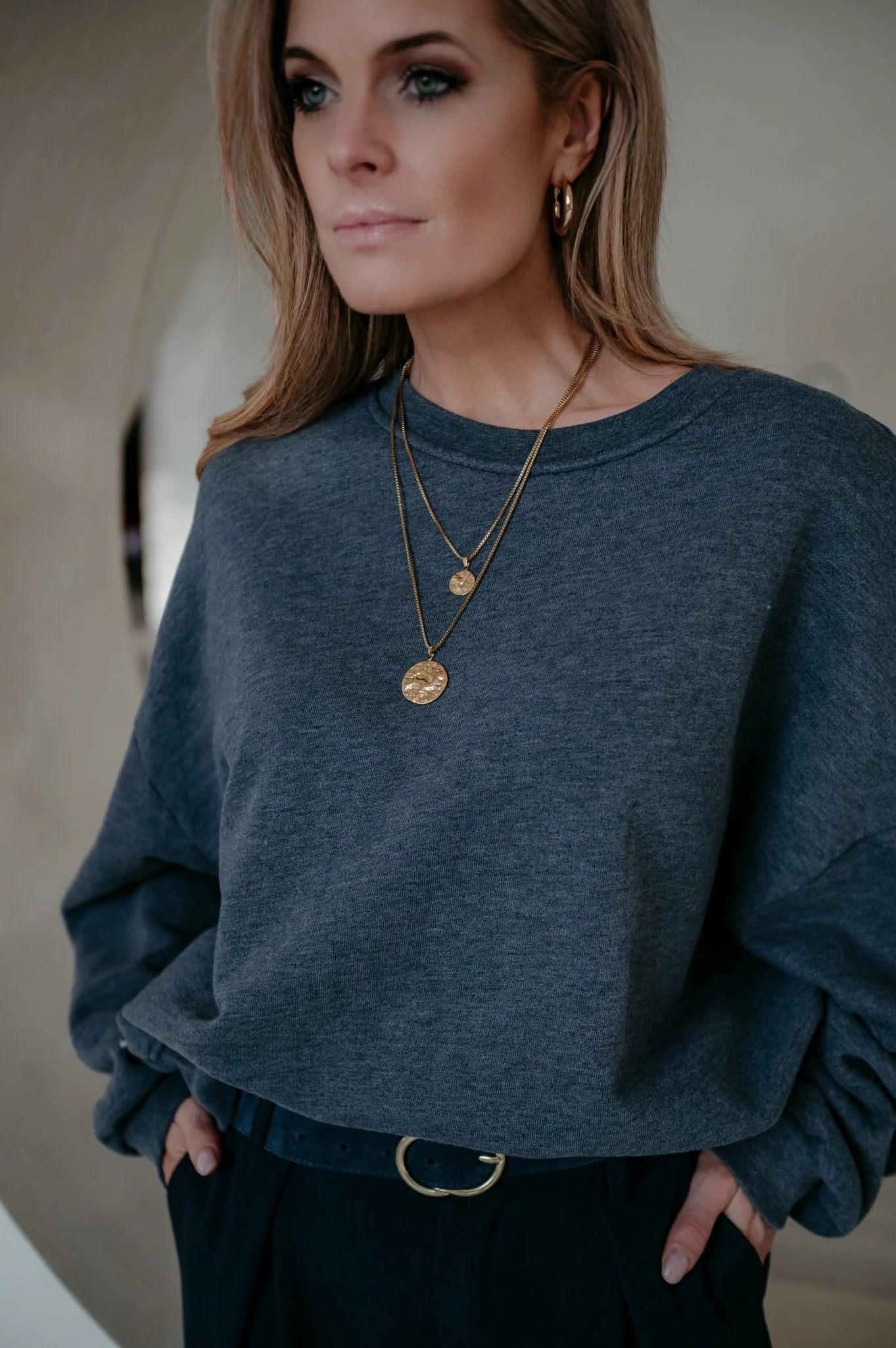 Milide sweater I Blue - Image 8