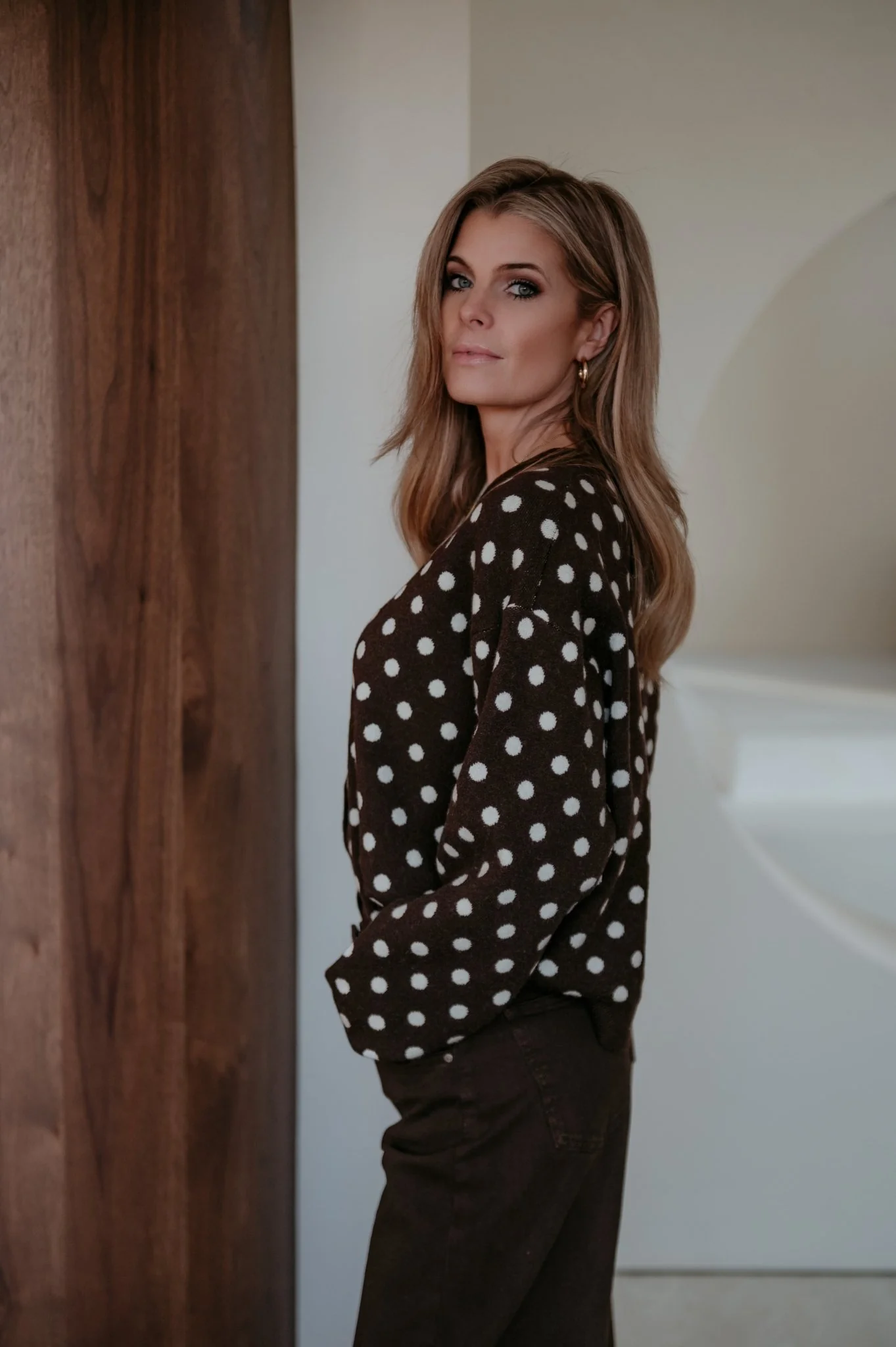 Mone cardigan I Chocolate Brown - Image 10