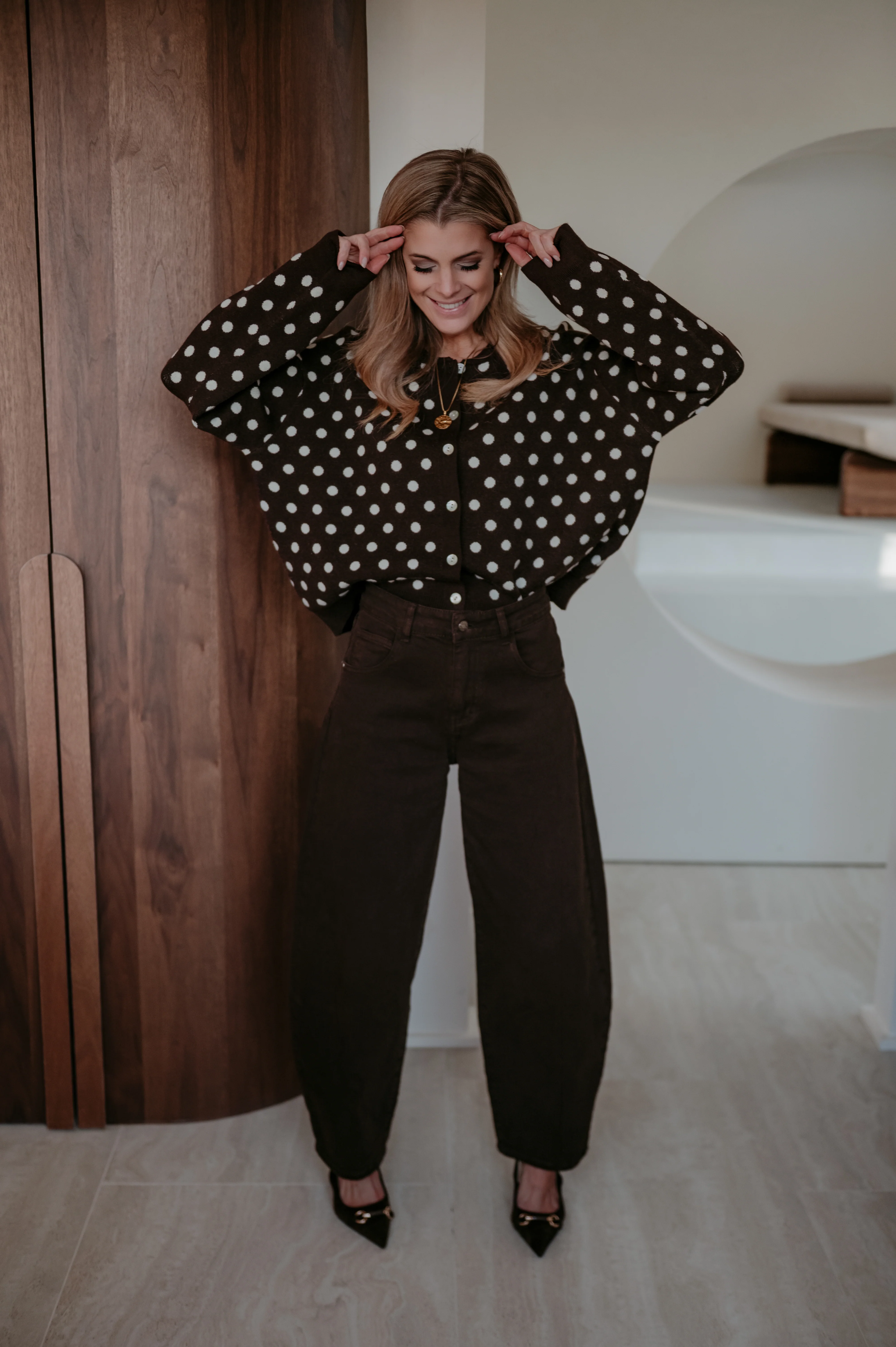 Mone cardigan I Chocolate Brown - Image 3