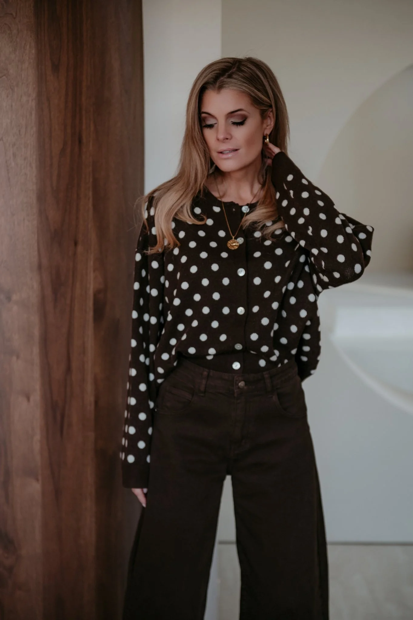 Mone cardigan I Chocolate Brown - Image 7