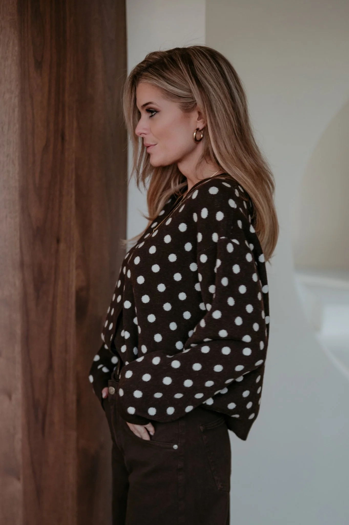 Mone cardigan I Chocolate Brown - Image 9