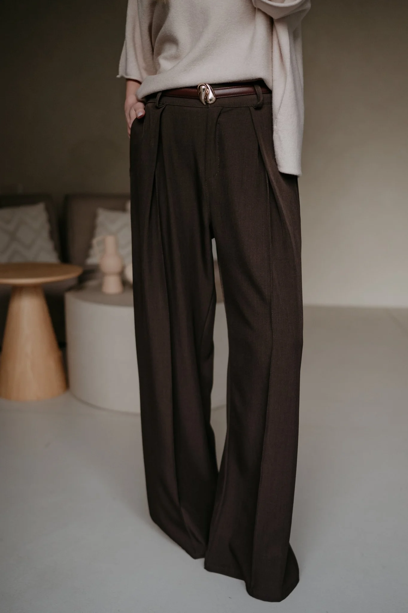 Mostrido Trousers I Chocolate Brown - Image 3